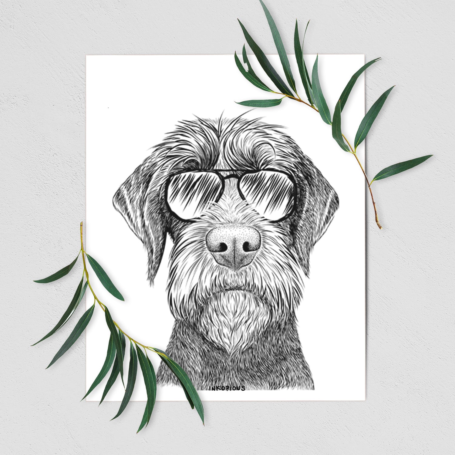 Oakley the Pudelpointer Art Print