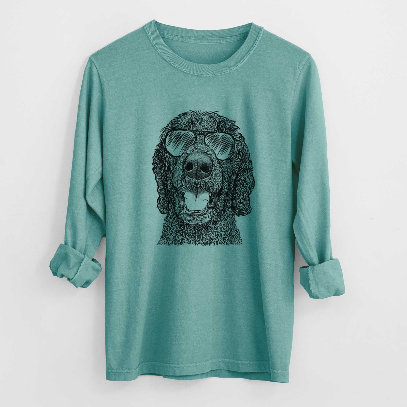 Aviators Obi James the Goldendoodle - Heavyweight 100% Cotton Long Sleeve