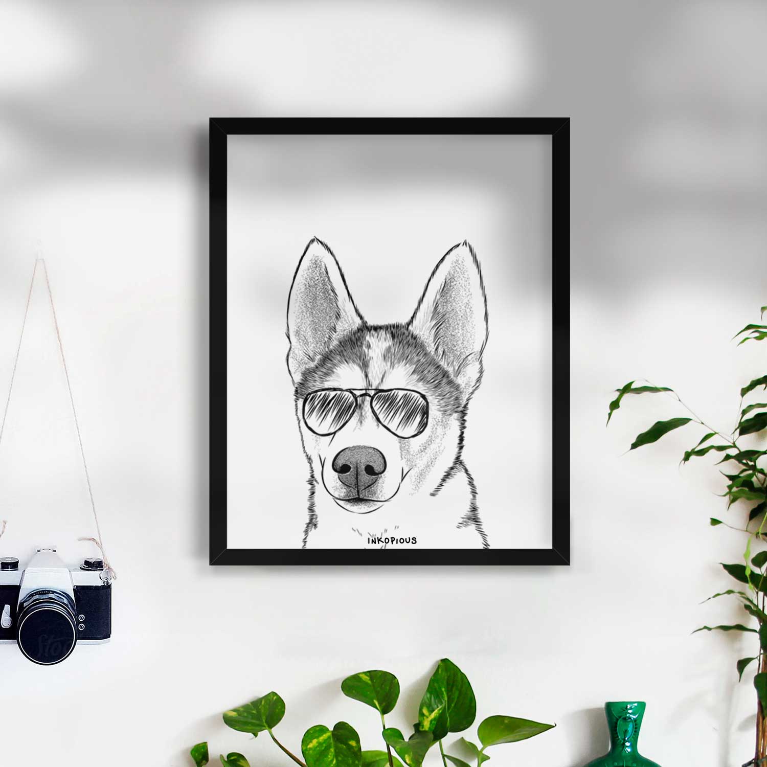 Odin the Siberian Husky Art Print
