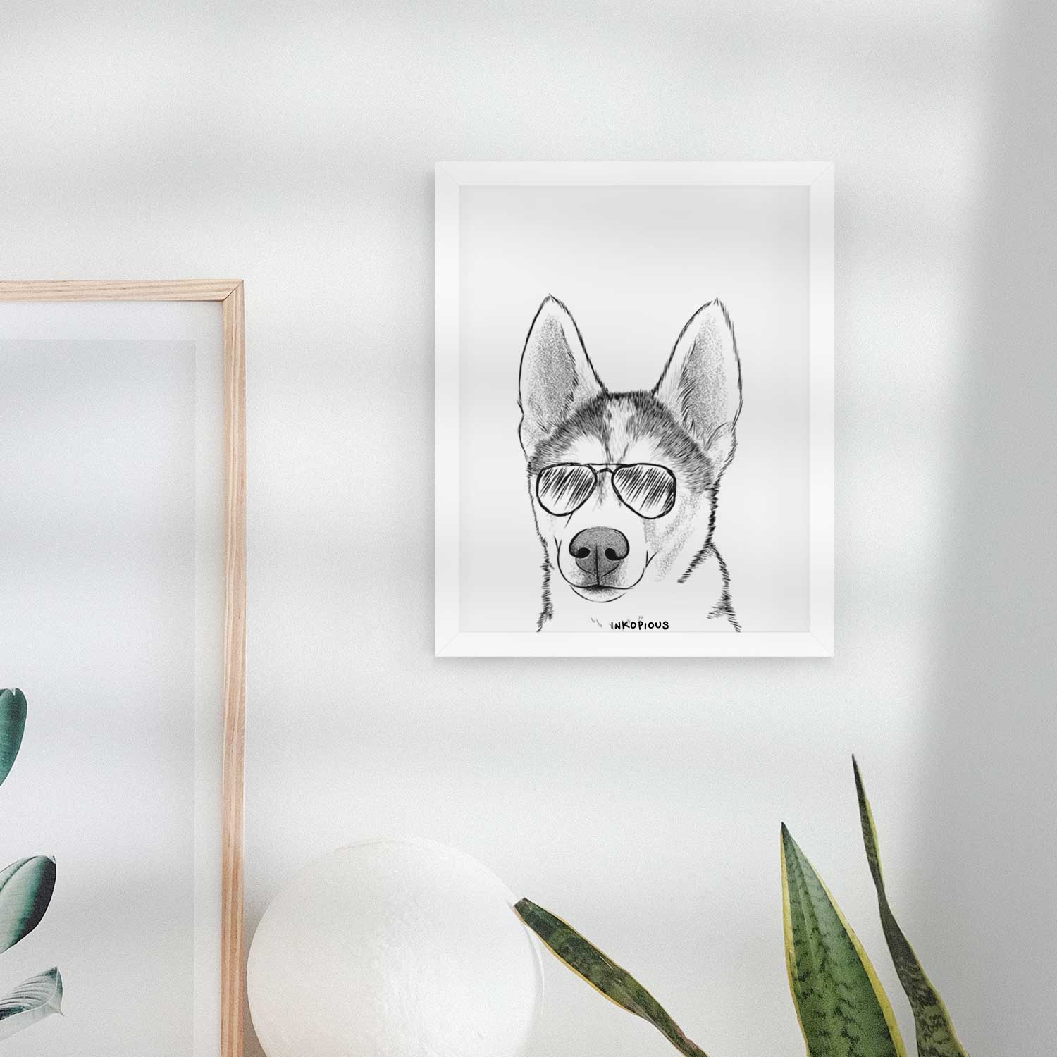 Odin the Siberian Husky Art Print