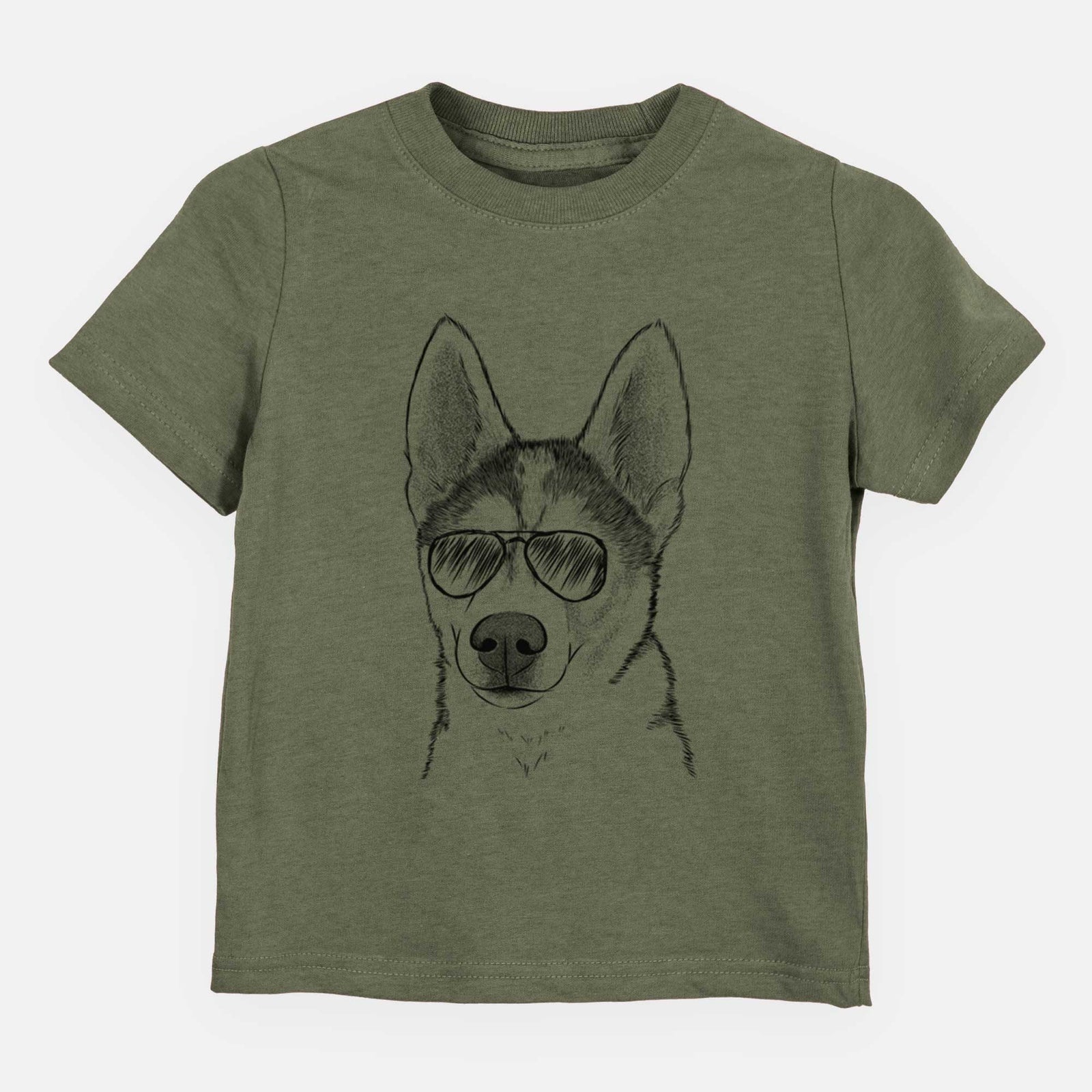 Aviator Odin the Siberian Husky - Kids/Youth/Toddler Shirt