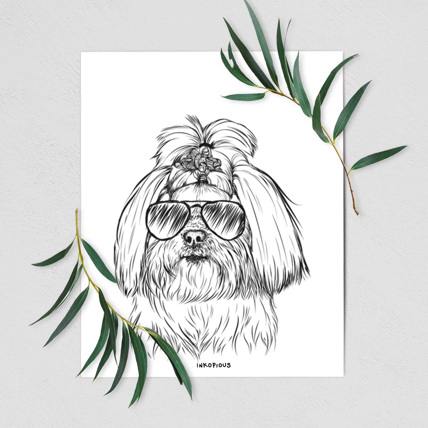 Olga the Shih Tzu Art Print