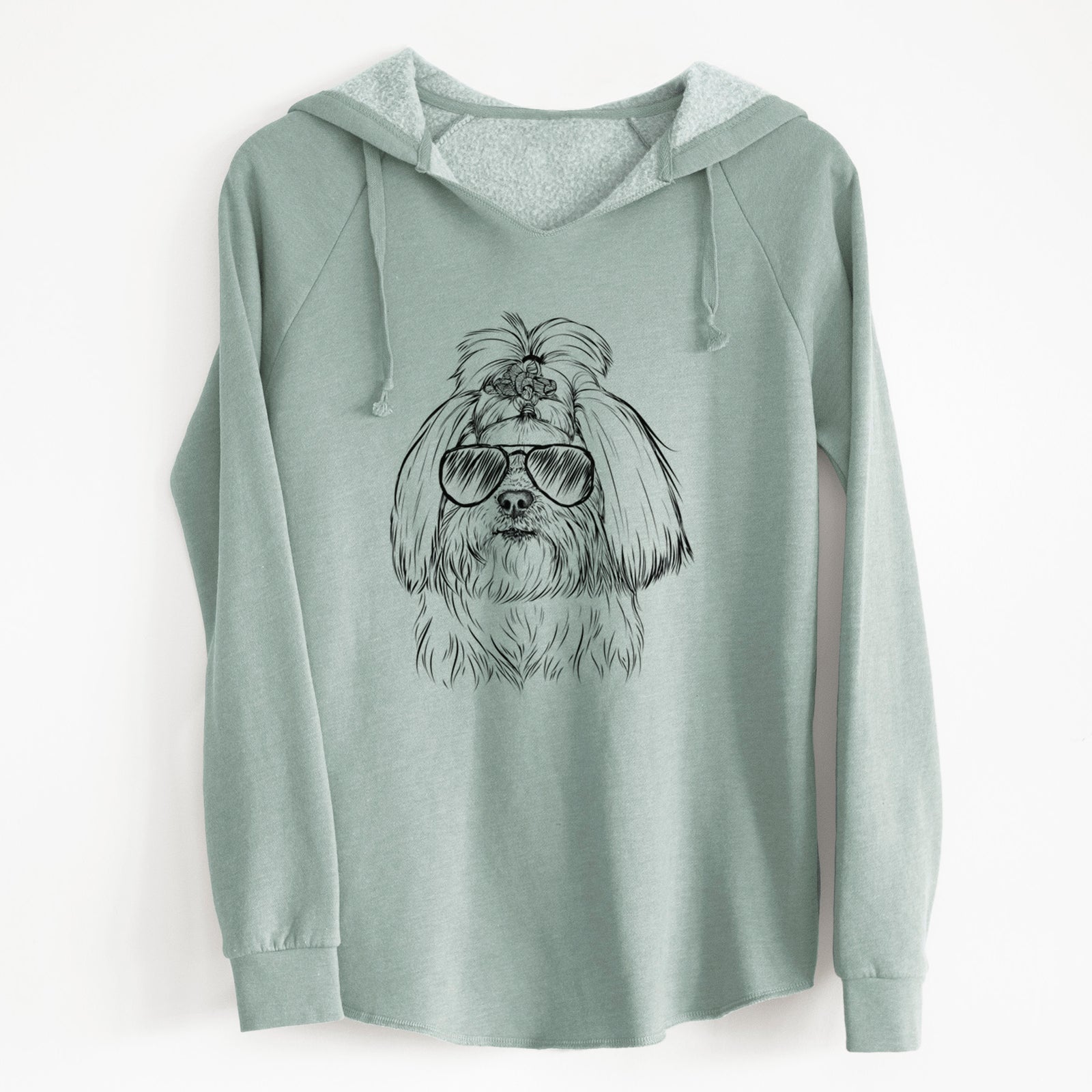 Aviator Olga the Shih Tzu - Cali Wave Hooded Sweatshirt