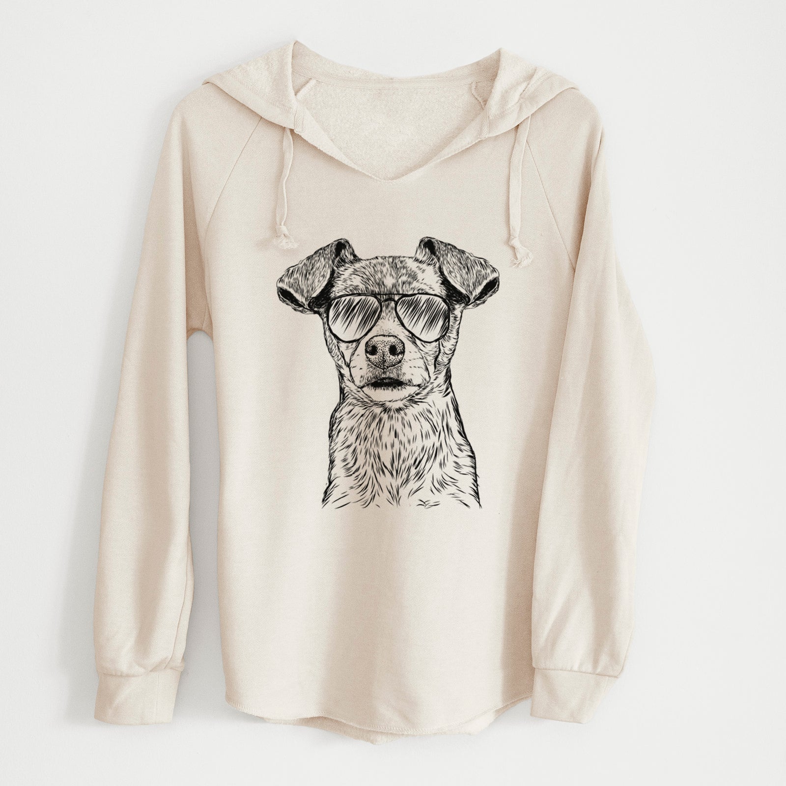 Aviator Olive the Mixed Breed - Cali Wave Hooded Sweatshirt