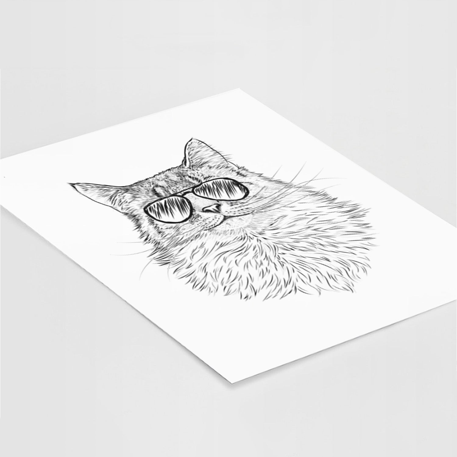 Olive the Cat Art Print