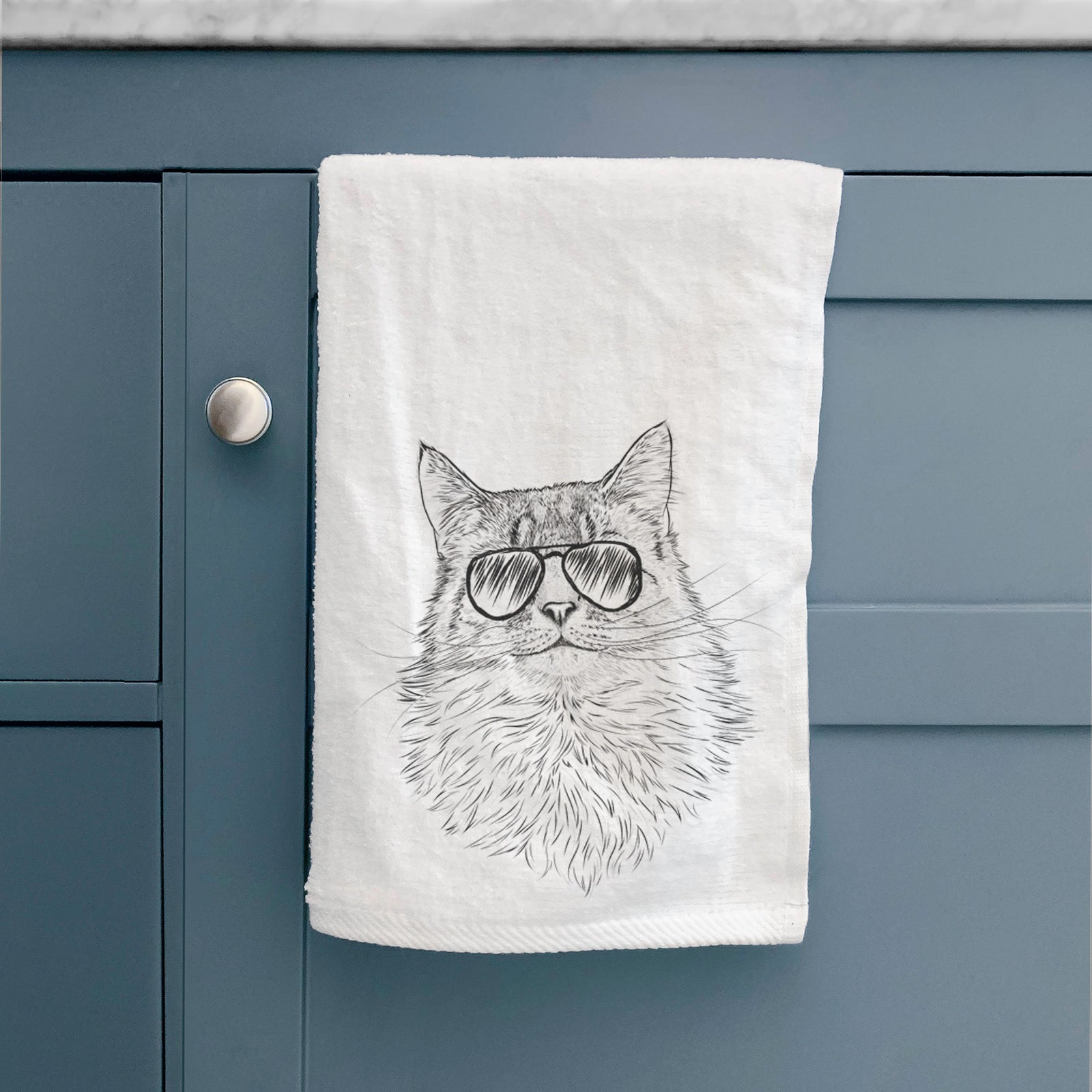 Olive the Cat Decorative Hand Towel