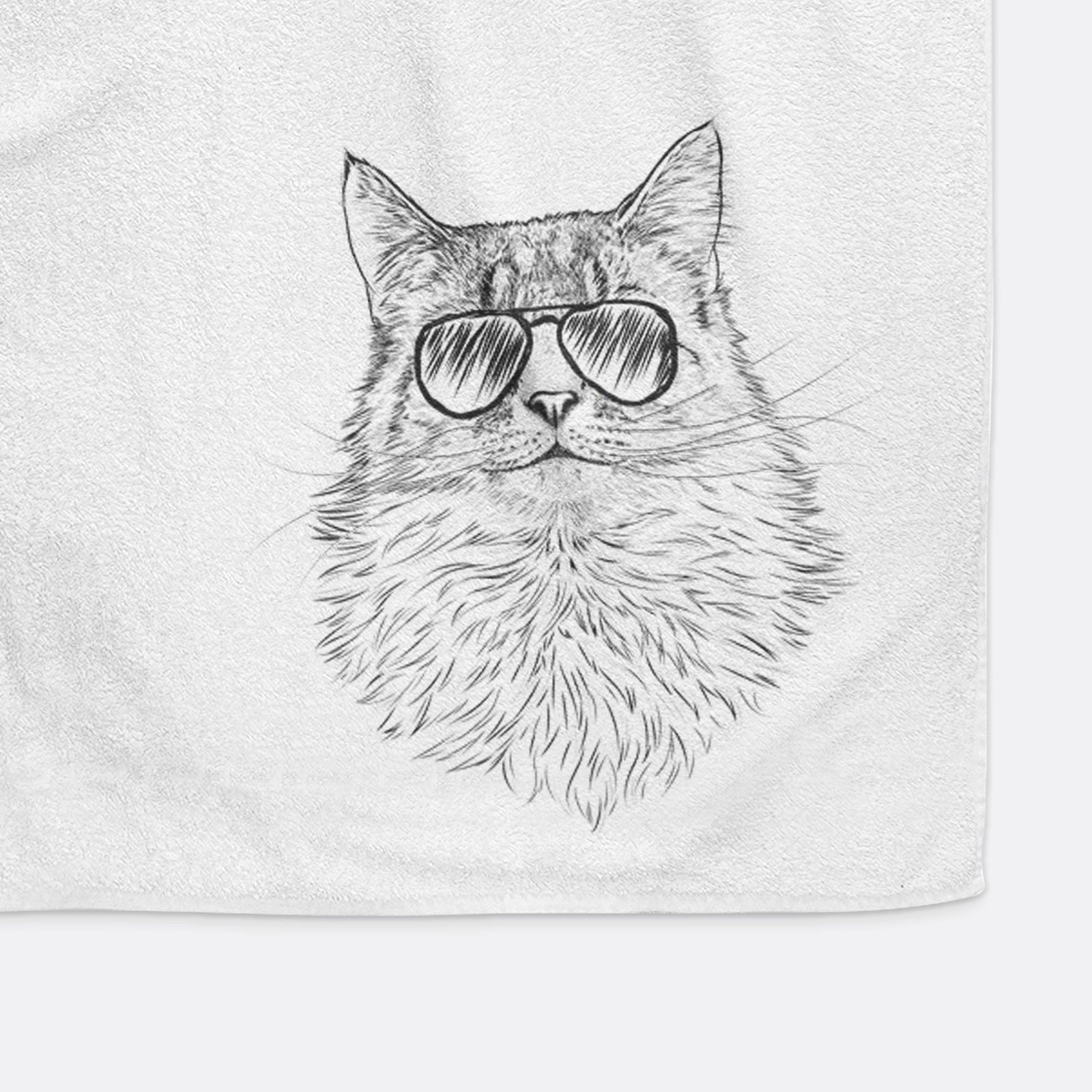 Olive the Cat Decorative Hand Towel