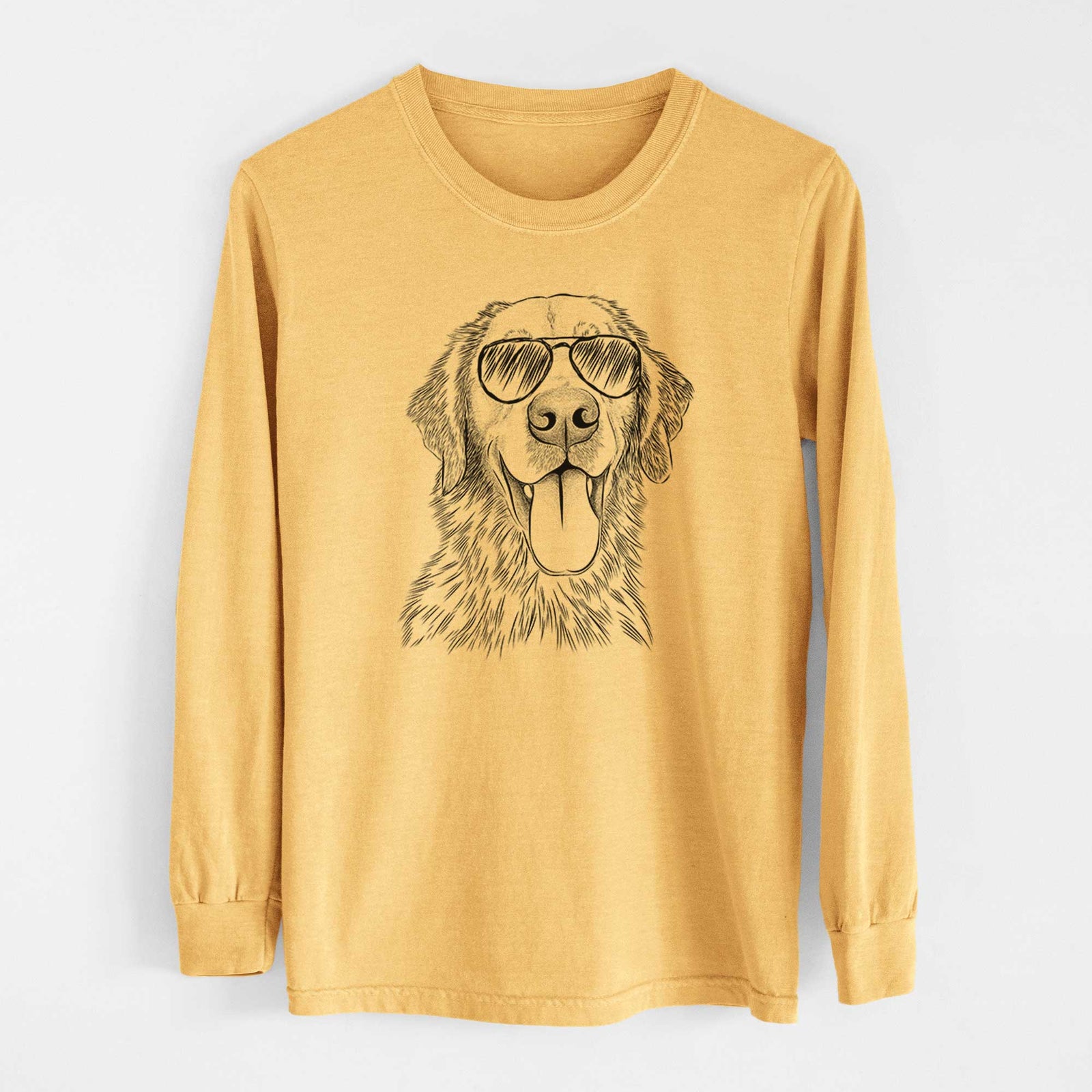 Aviators Oliver Tredup the Golden Retriever - Heavyweight 100% Cotton Long Sleeve