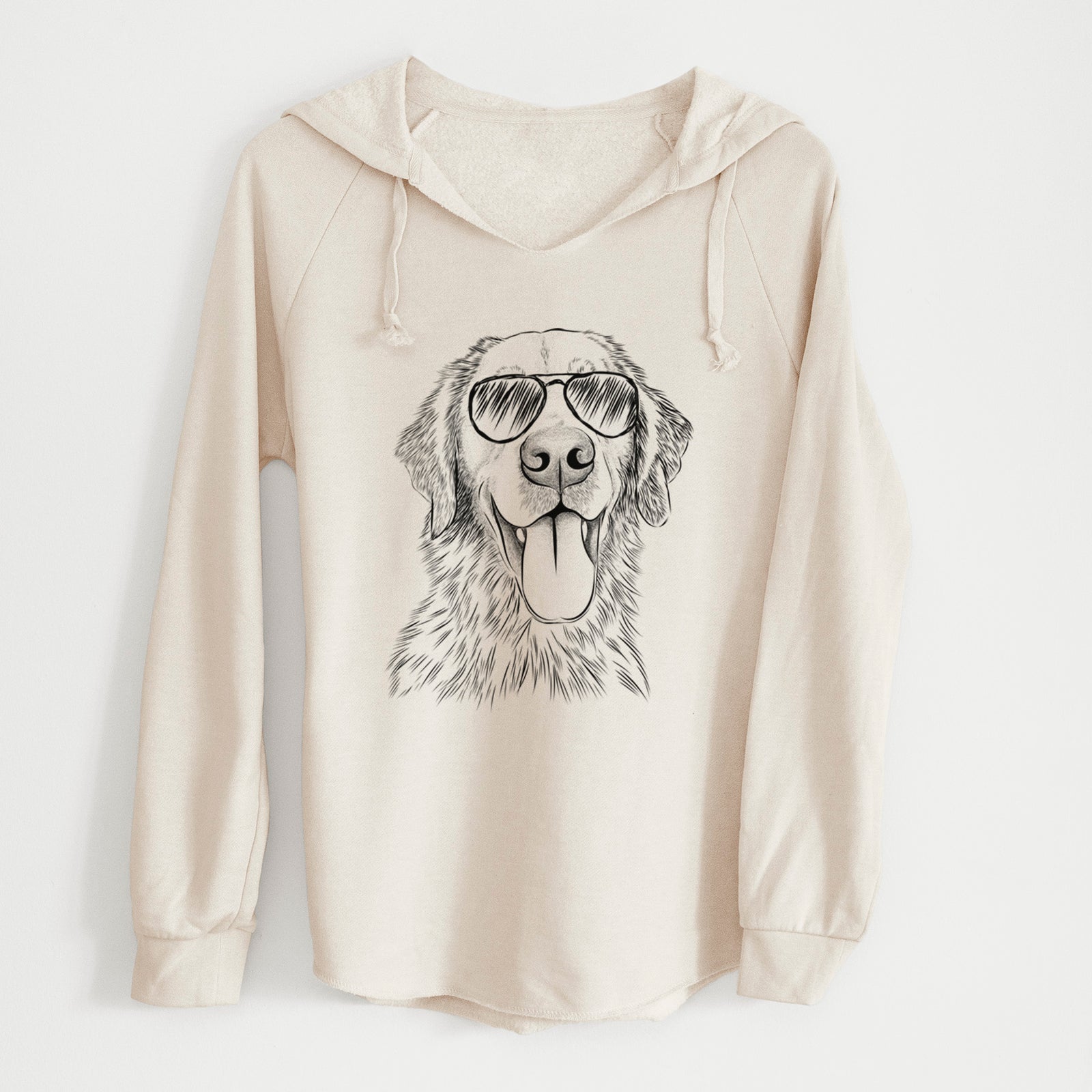 Aviator Oliver Tredup the Golden Retriever - Cali Wave Hooded Sweatshirt
