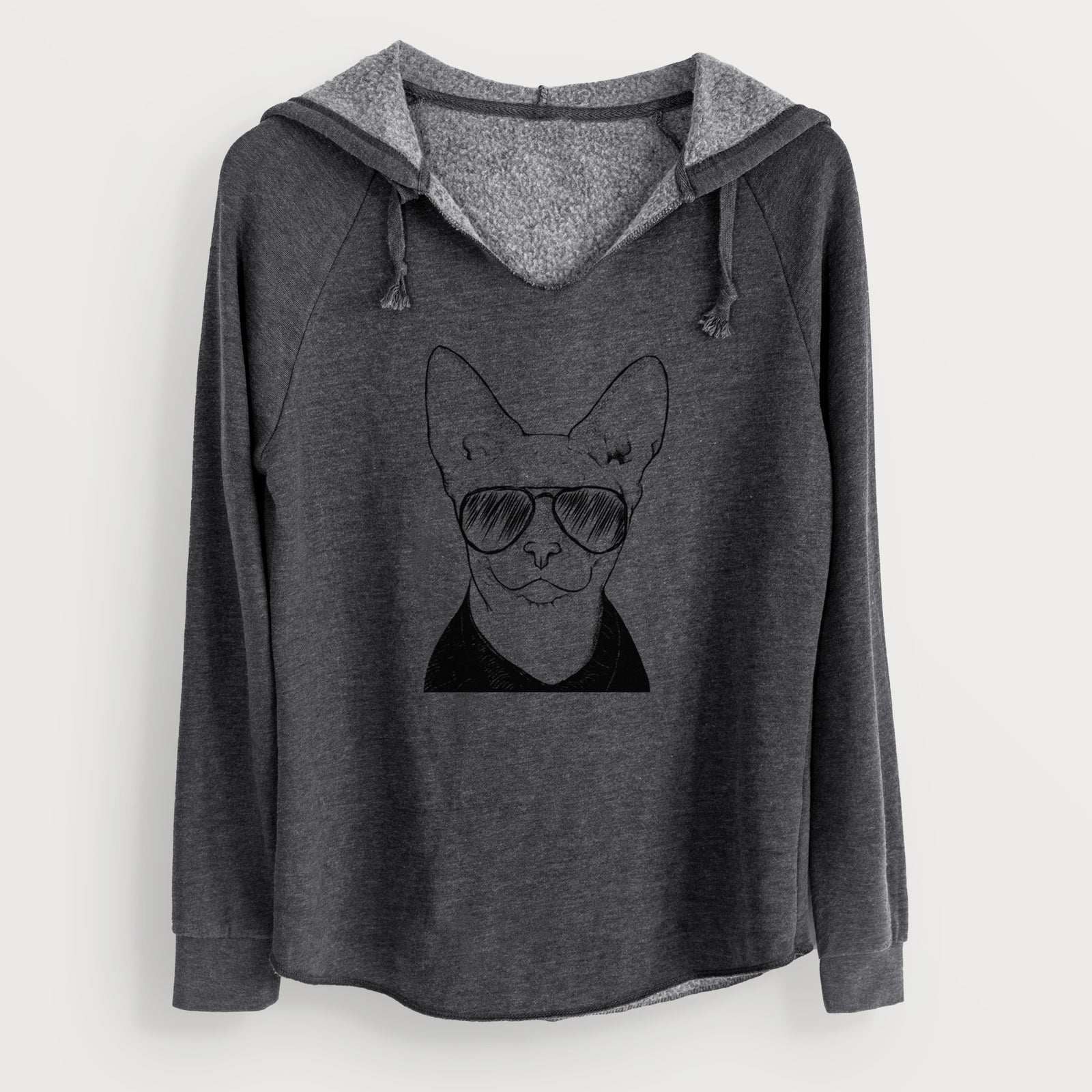 Aviator Oliver Watson the Sphynx Cat - Cali Wave Hooded Sweatshirt