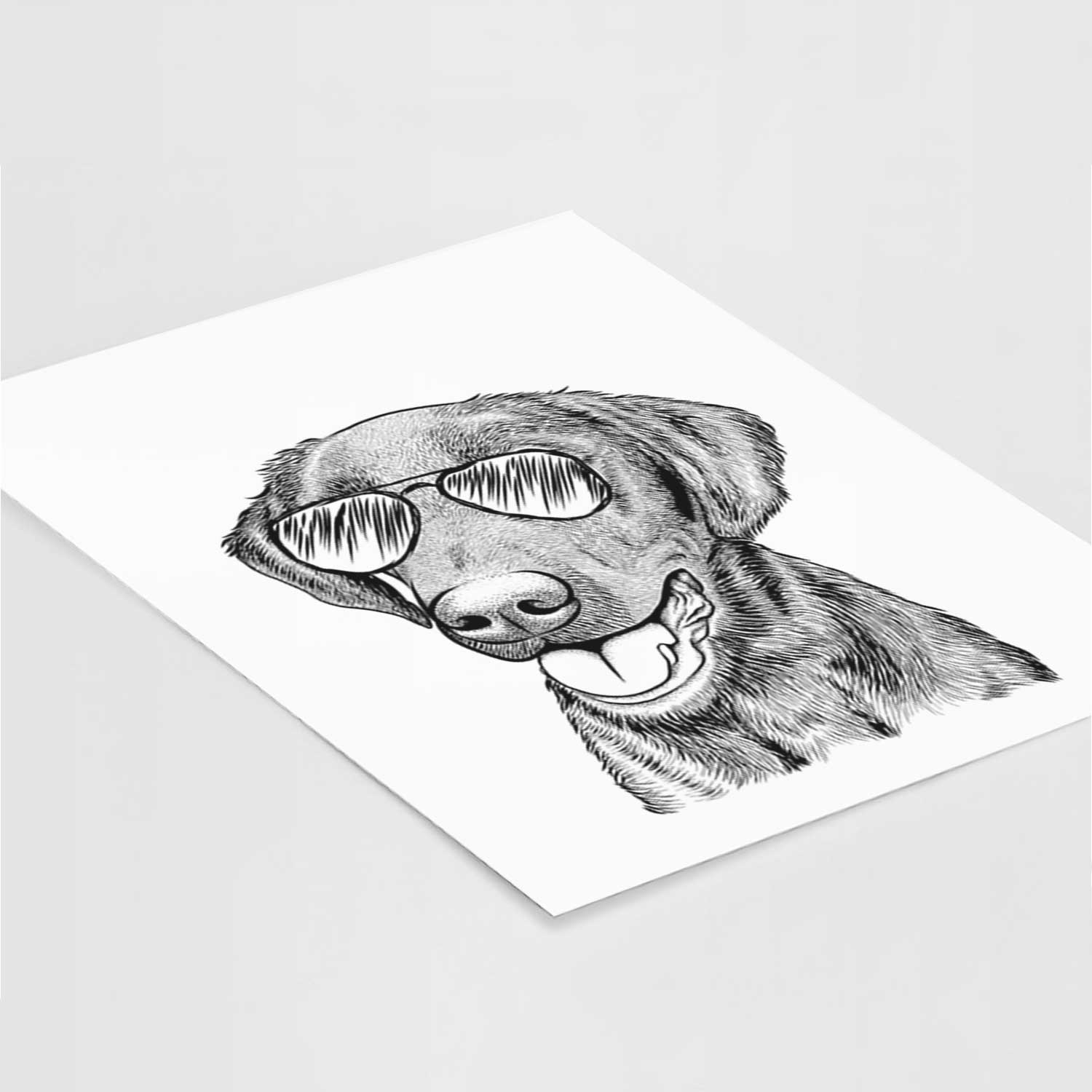 Onyx the Labrador Retriever Art Print