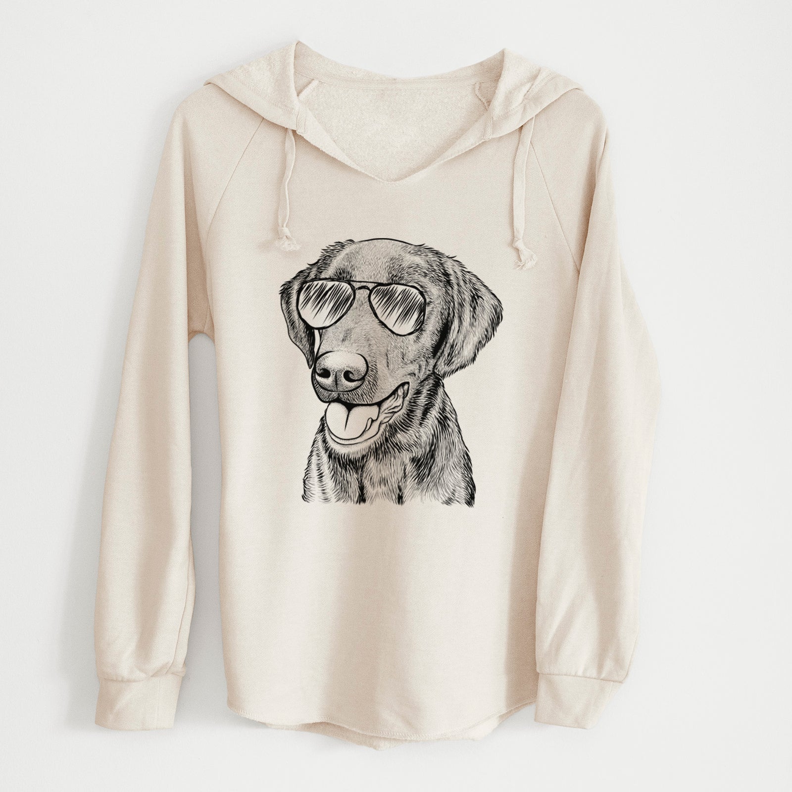 Aviator Onyx the Labrador Retriever - Cali Wave Hooded Sweatshirt