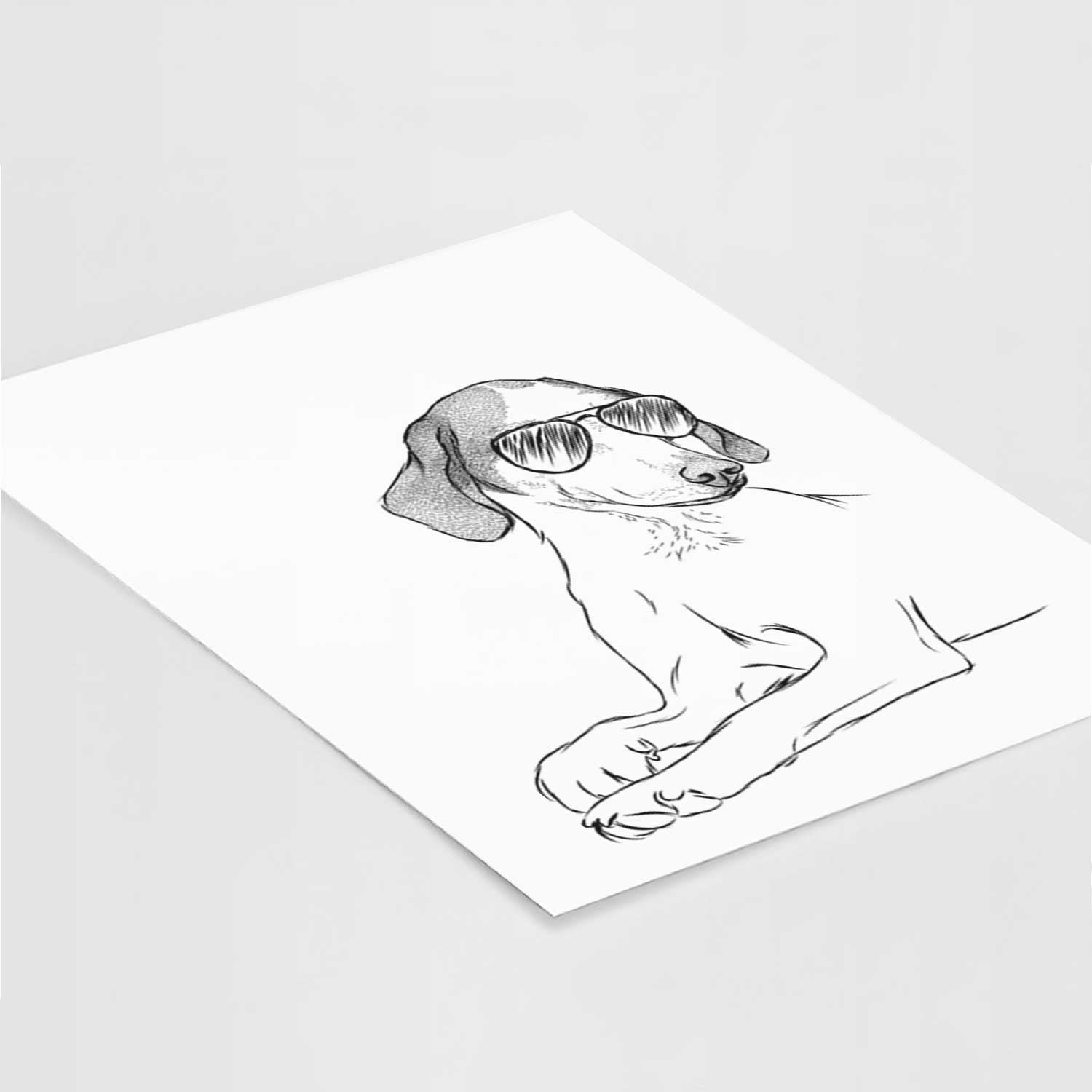 Opie the Foxhound Art Print