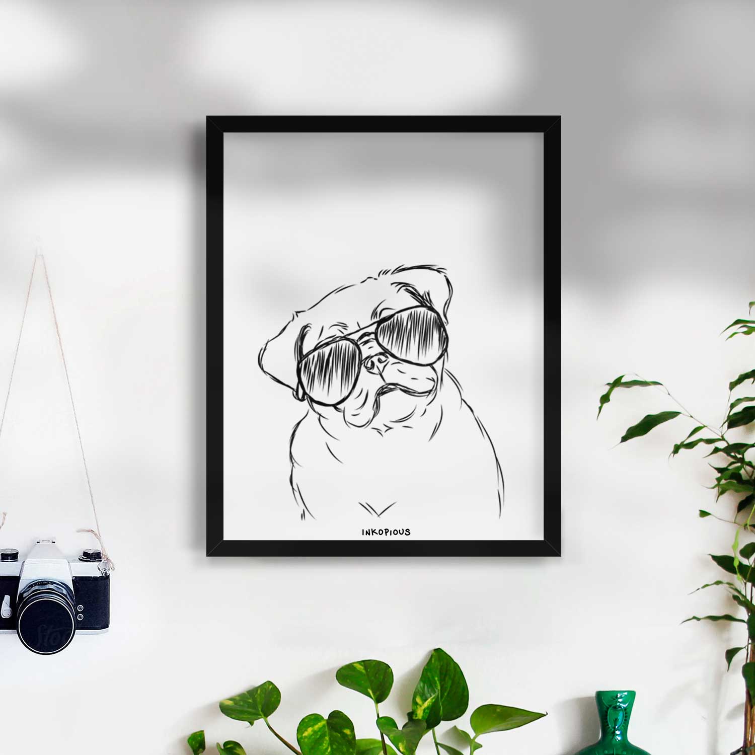 Otis the Pug Art Print