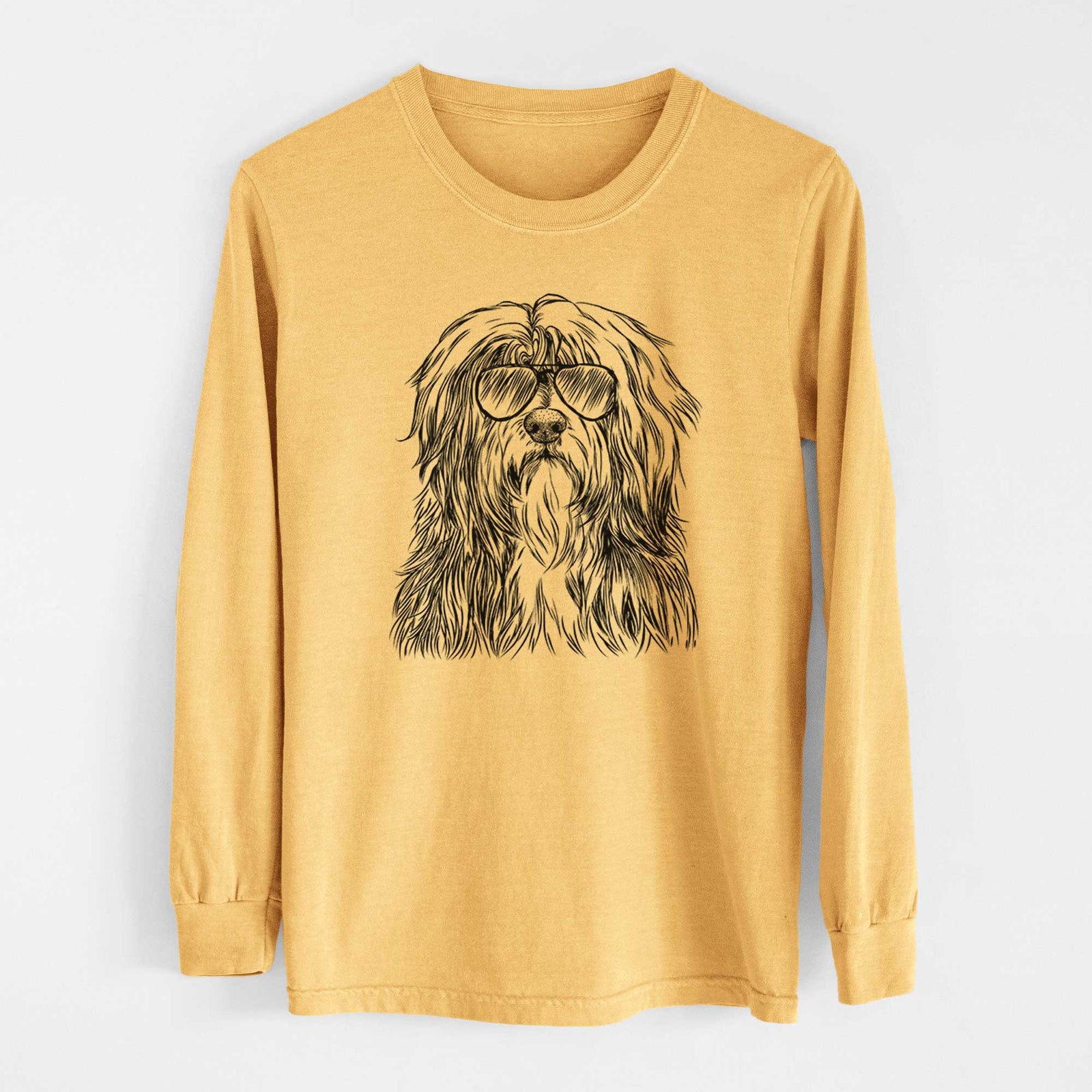 Aviators Otto the Polish Lowland Sheepdog - Heavyweight 100% Cotton Long Sleeve