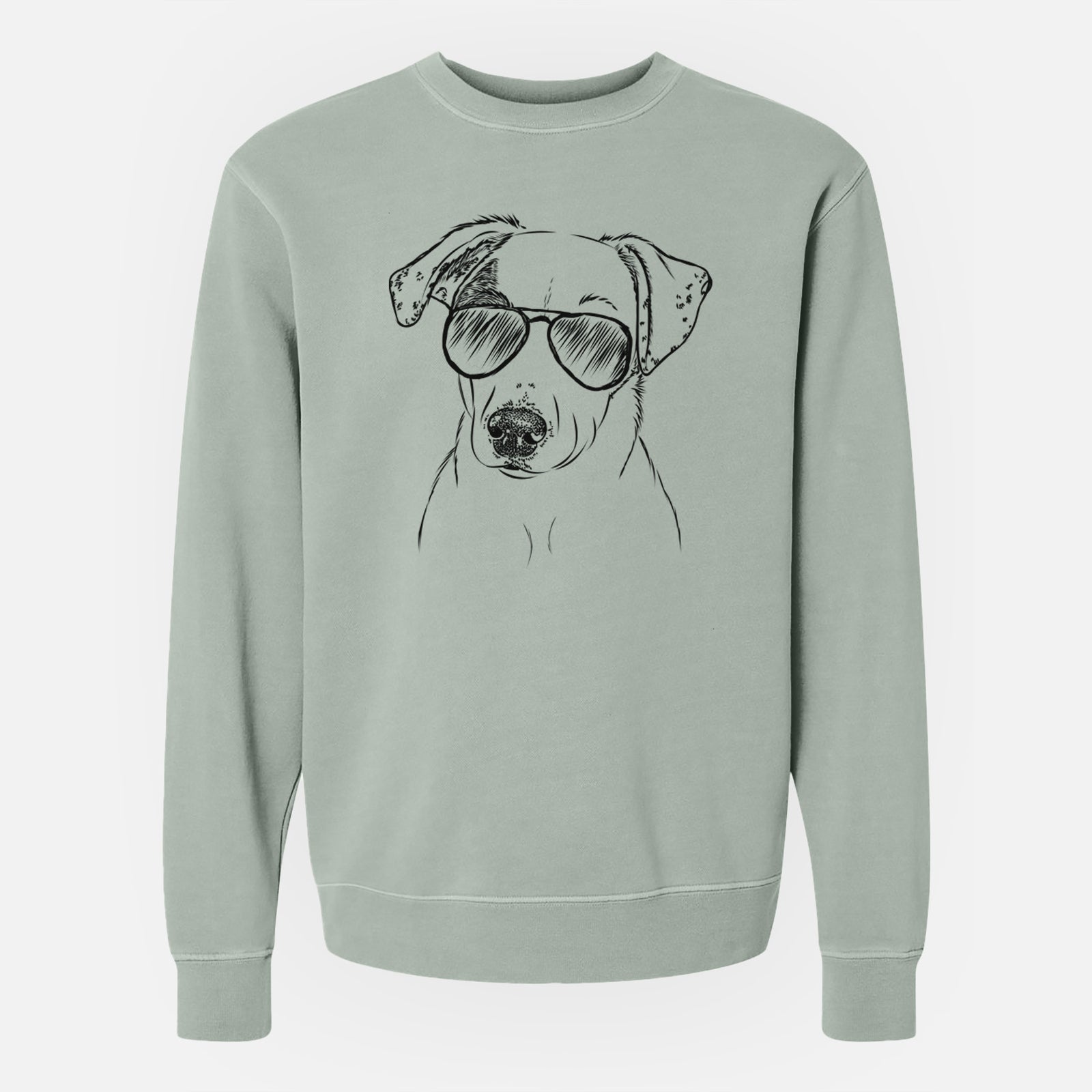 Aviator P Pie the Mixed Breed - Unisex Pigment Dyed Crew Sweatshirt