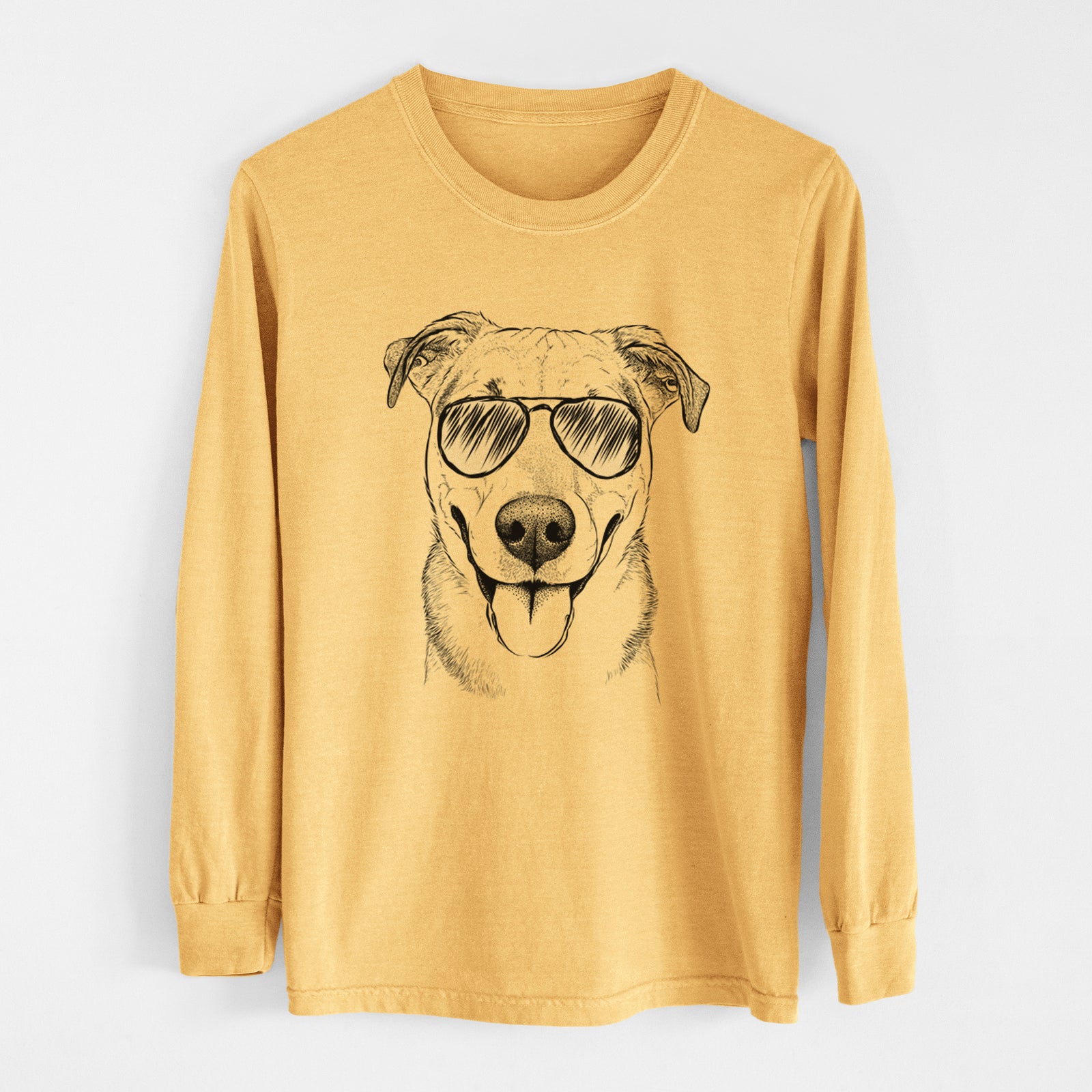 Aviators Padre the Pitbull Mix - Heavyweight 100% Cotton Long Sleeve