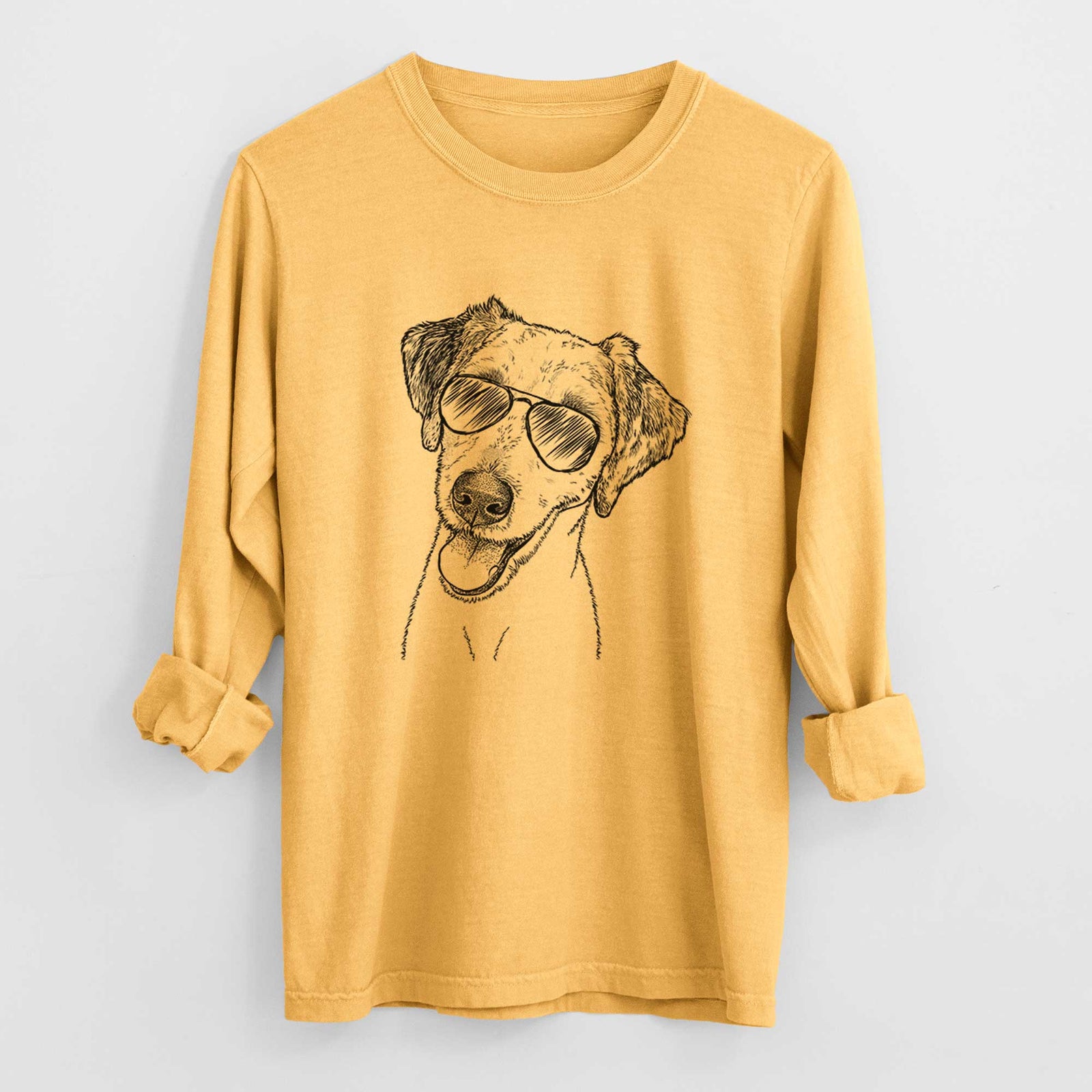 Aviators Palm Palm the Aussiedoodle - Heavyweight 100% Cotton Long Sleeve