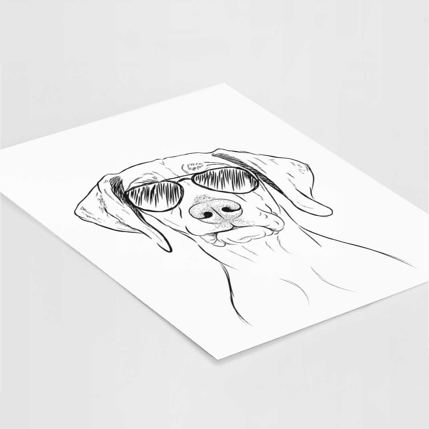 Pawley the Vizsla Art Print