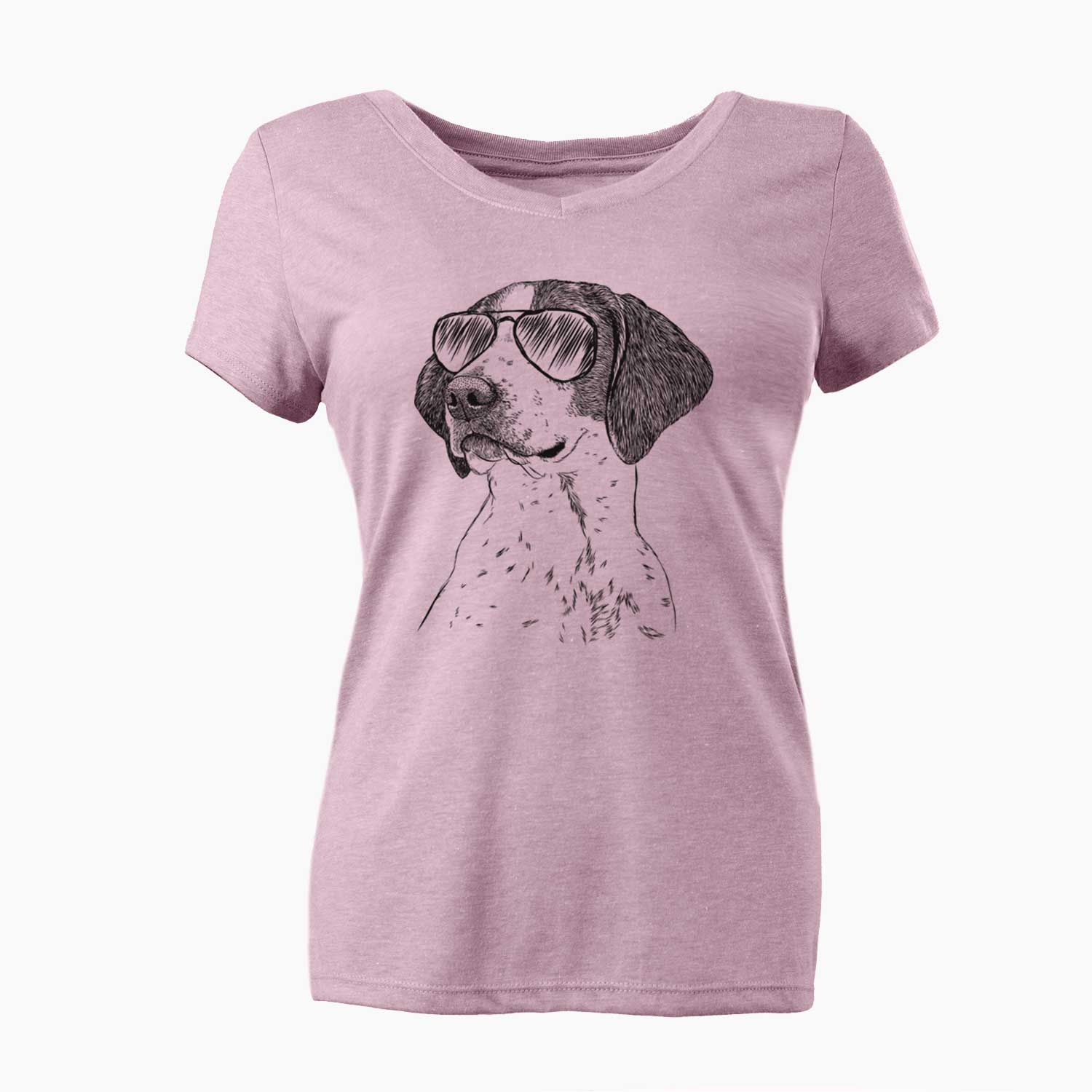 Aviator Payton the Mixed Breed - Women's V-neck Shirt