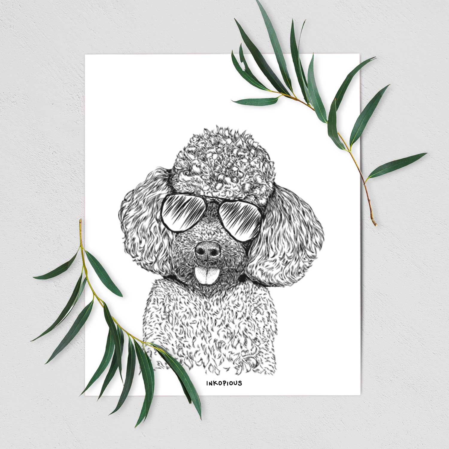 George the Toy Poodle Art Print