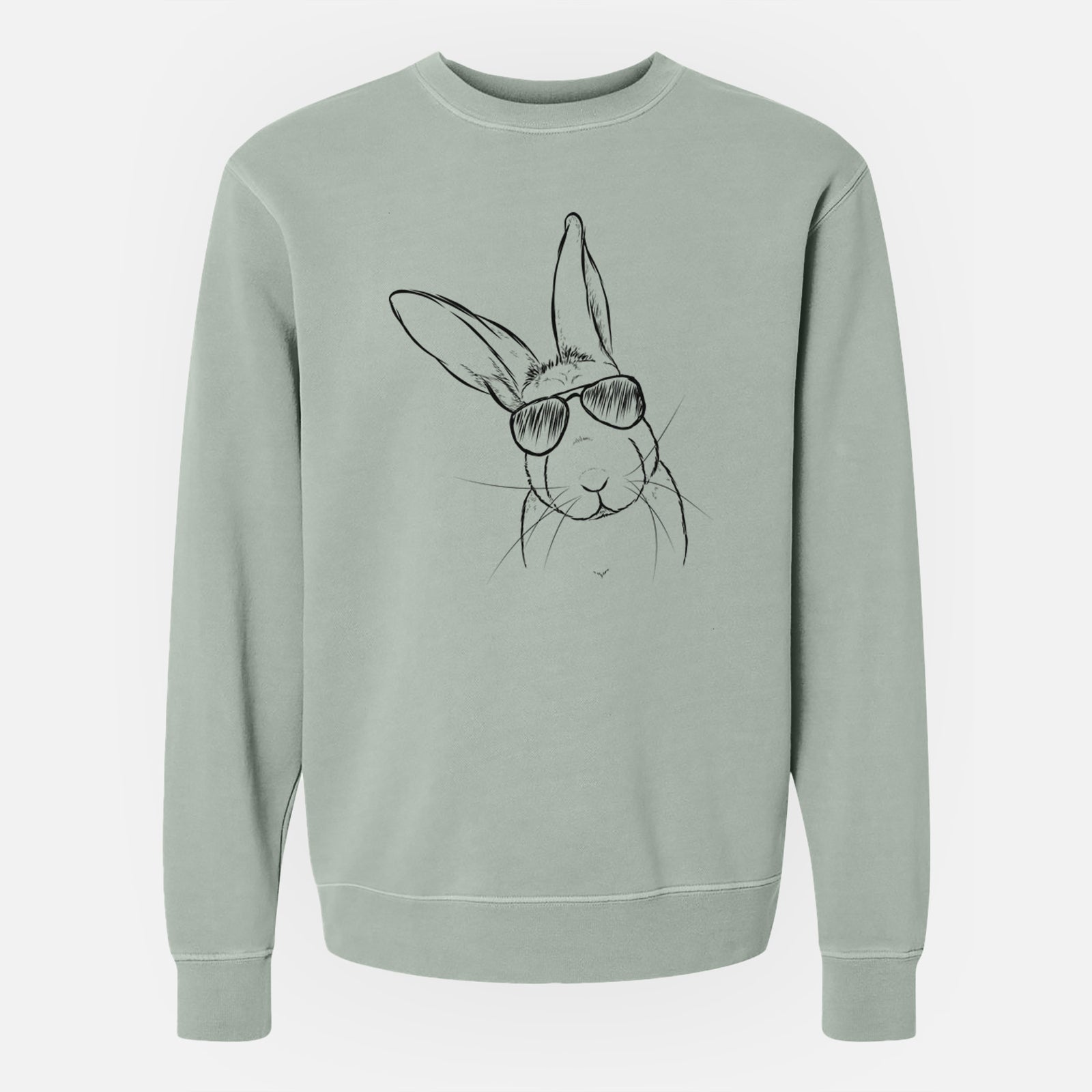 Aviator Penny the Belgian Hare - Unisex Pigment Dyed Crew Sweatshirt