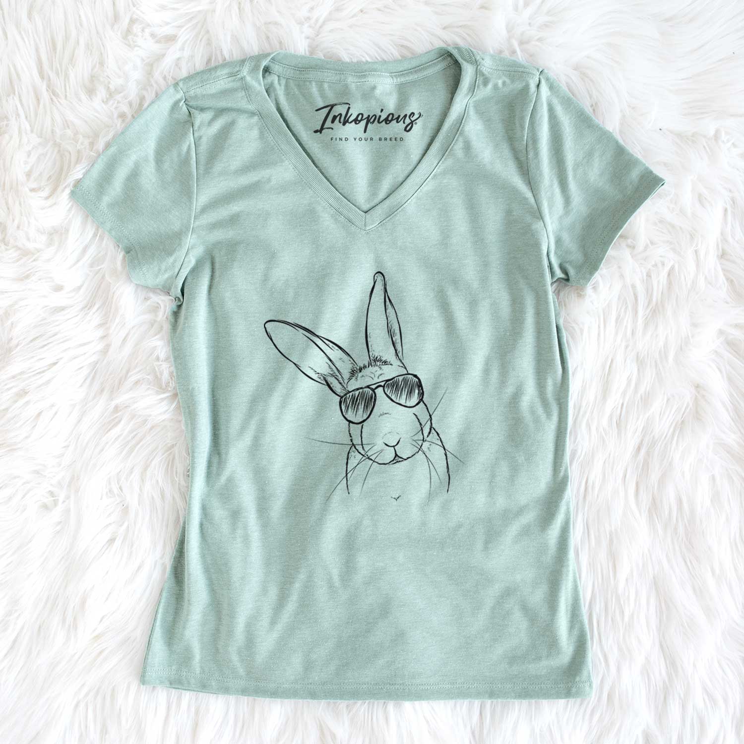 Aviator Penny the Belgian Hare - Women's V-neck Shirt