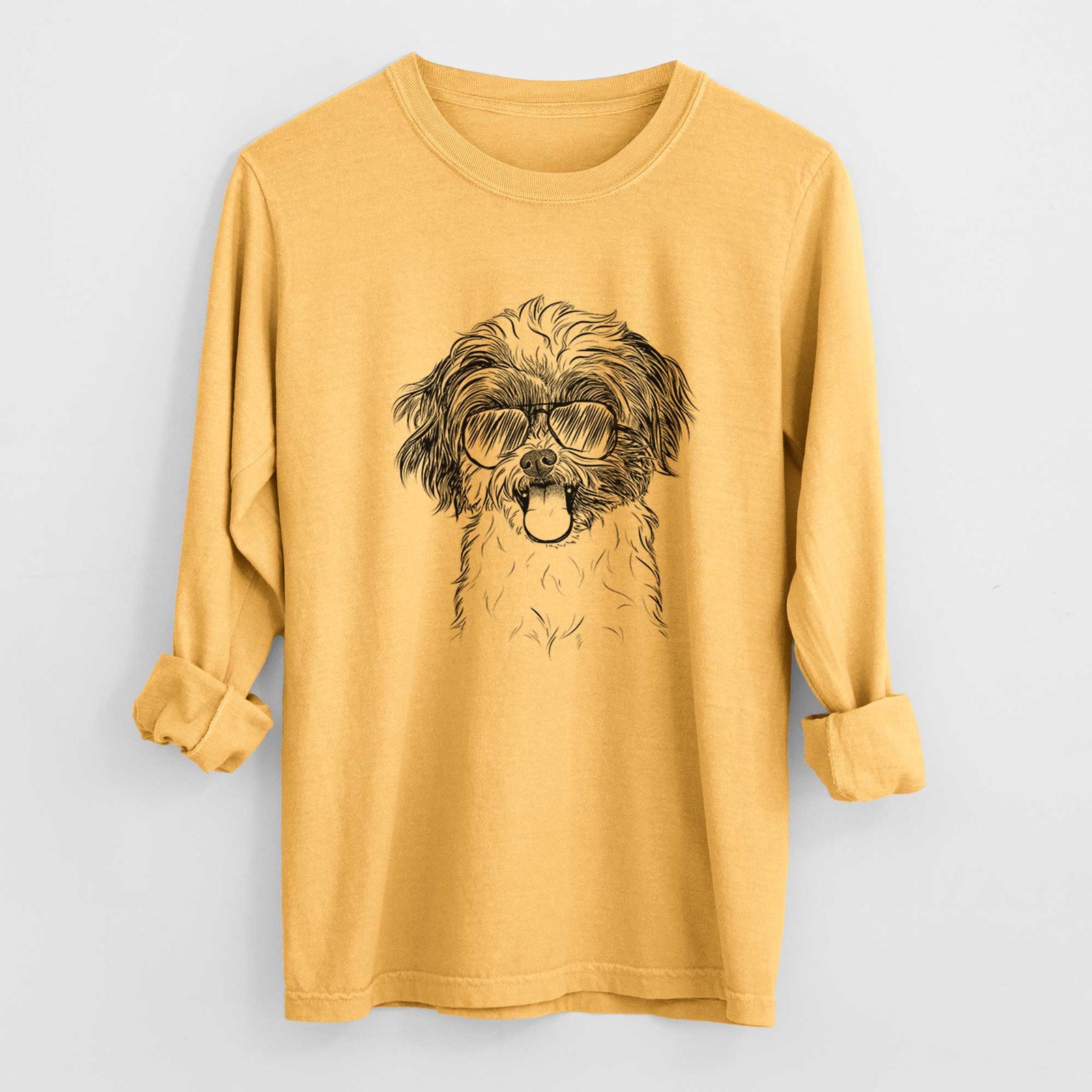 Aviators Pepper the Shihpoo - Heavyweight 100% Cotton Long Sleeve