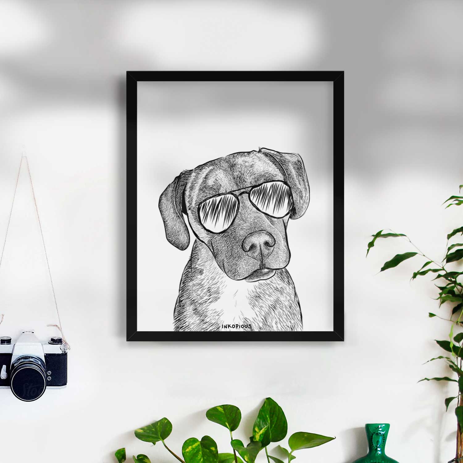 Peyton Manning the Beagle Bulldog Mix Art Print