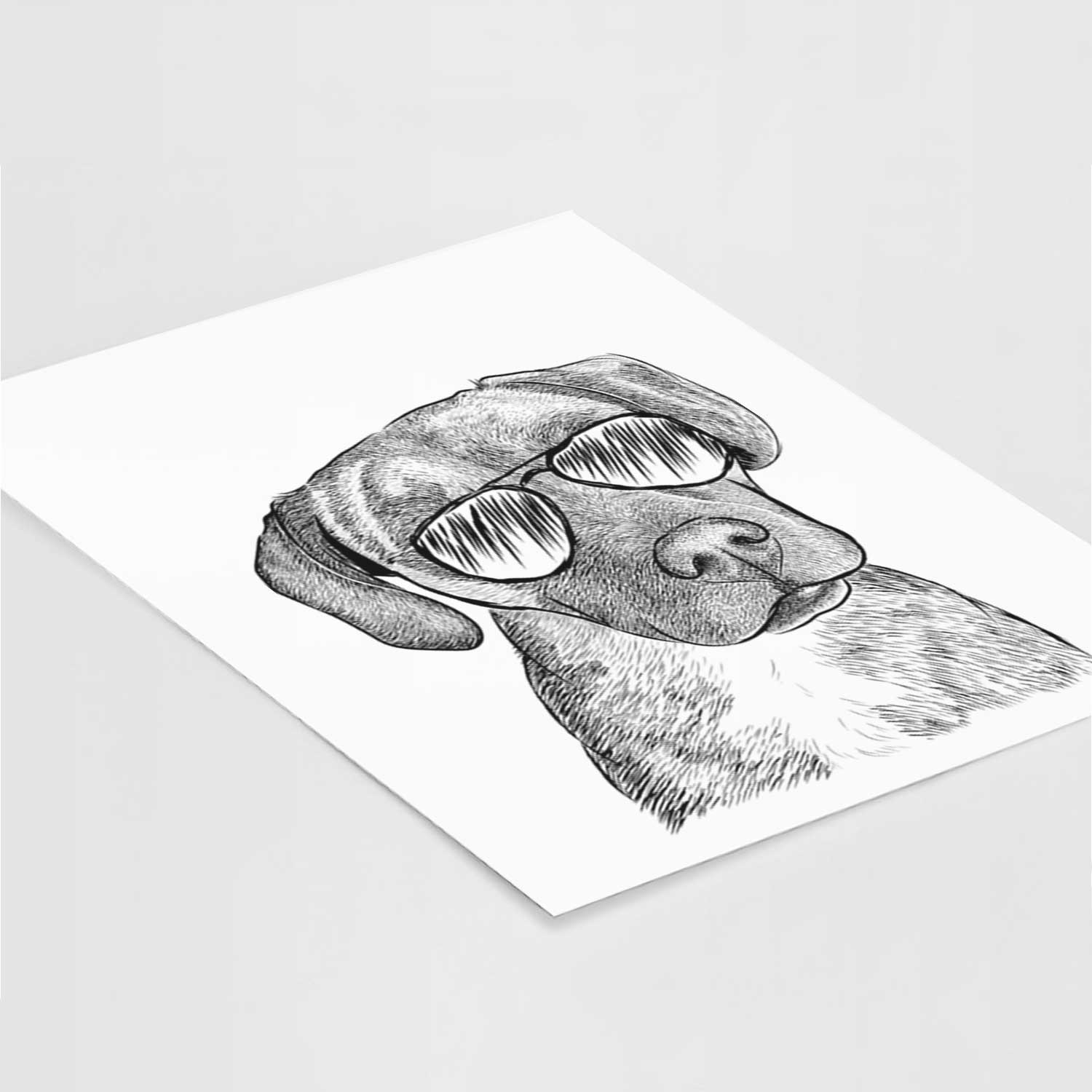 Peyton Manning the Beagle Bulldog Mix Art Print