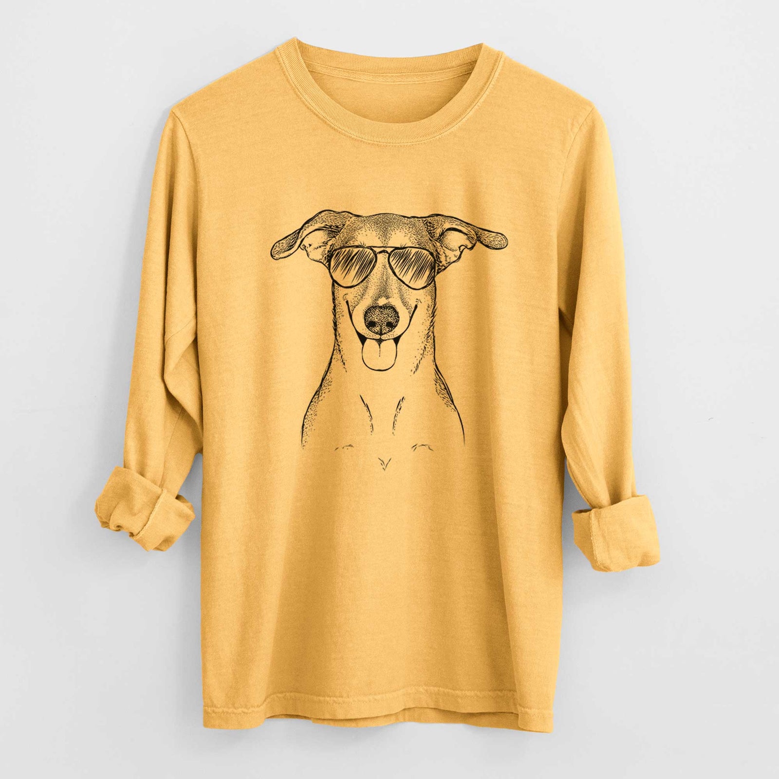 Aviators Phoebe the Corgi Mix - Heavyweight 100% Cotton Long Sleeve