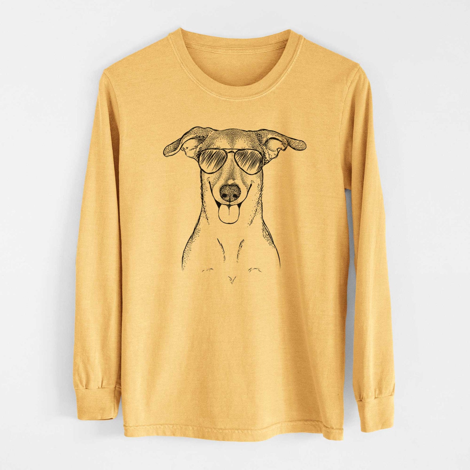 Aviators Phoebe the Corgi Mix - Heavyweight 100% Cotton Long Sleeve