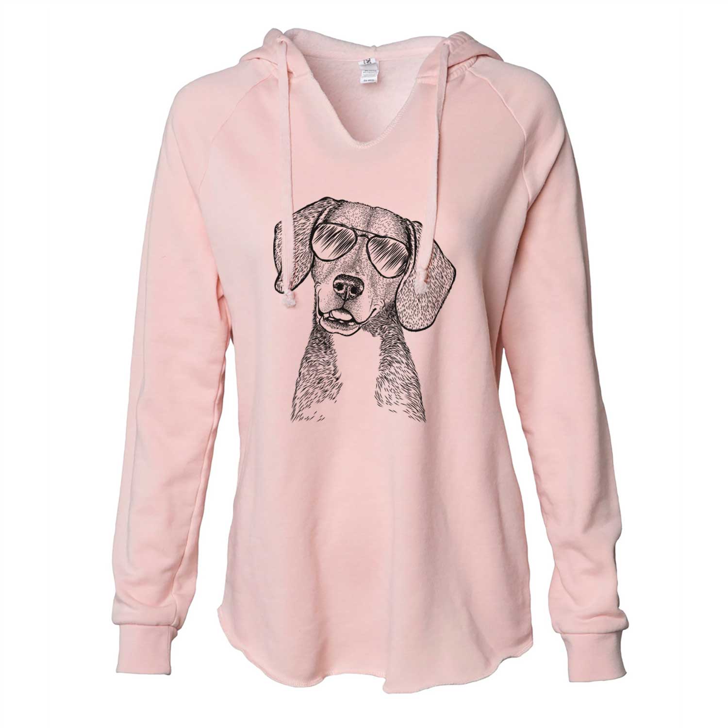 Pig the Beagle Mix - Cali Wave Hooded Sweatshirt