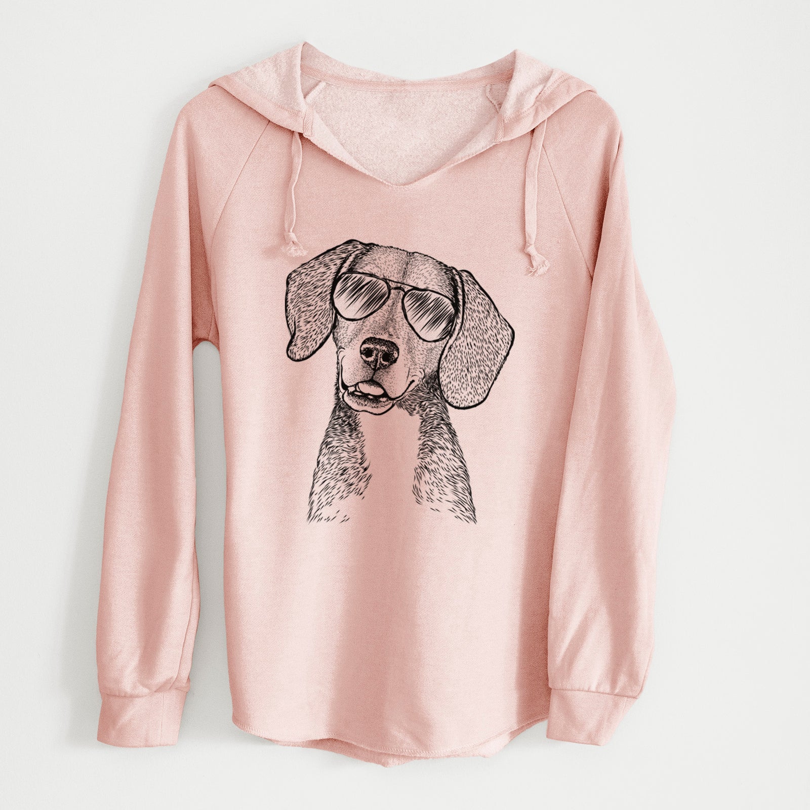 Aviator Piggy the Beagle Mix - Cali Wave Hooded Sweatshirt