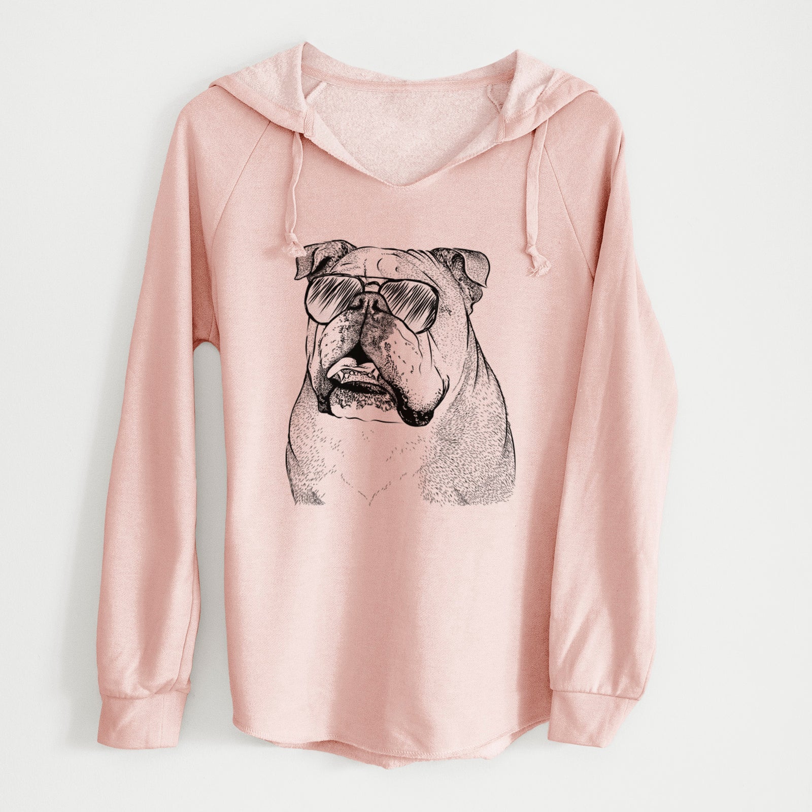 Aviator Piggy the English Bulldog - Cali Wave Hooded Sweatshirt
