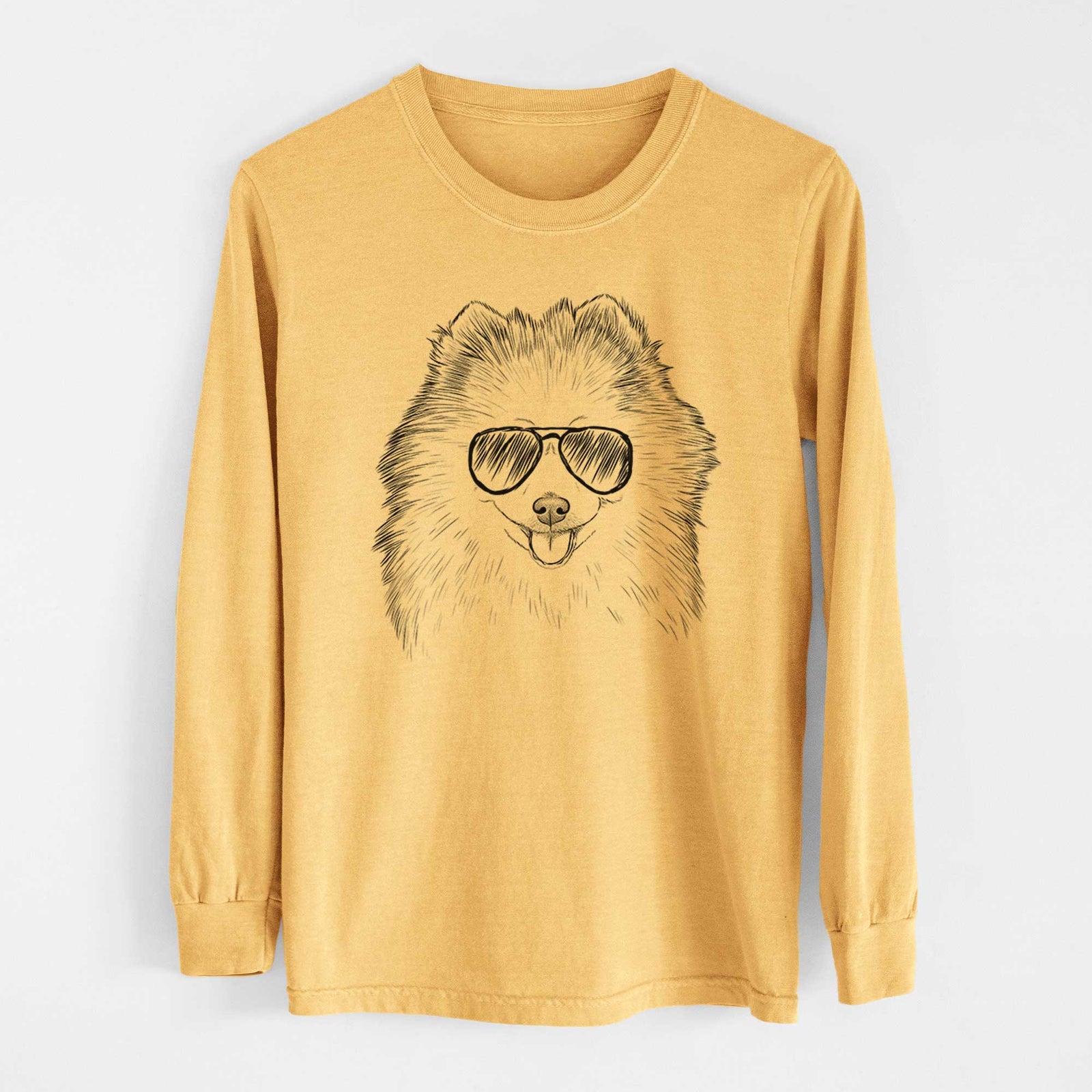 Aviators Piper Jo the Pomeranian - Heavyweight 100% Cotton Long Sleeve