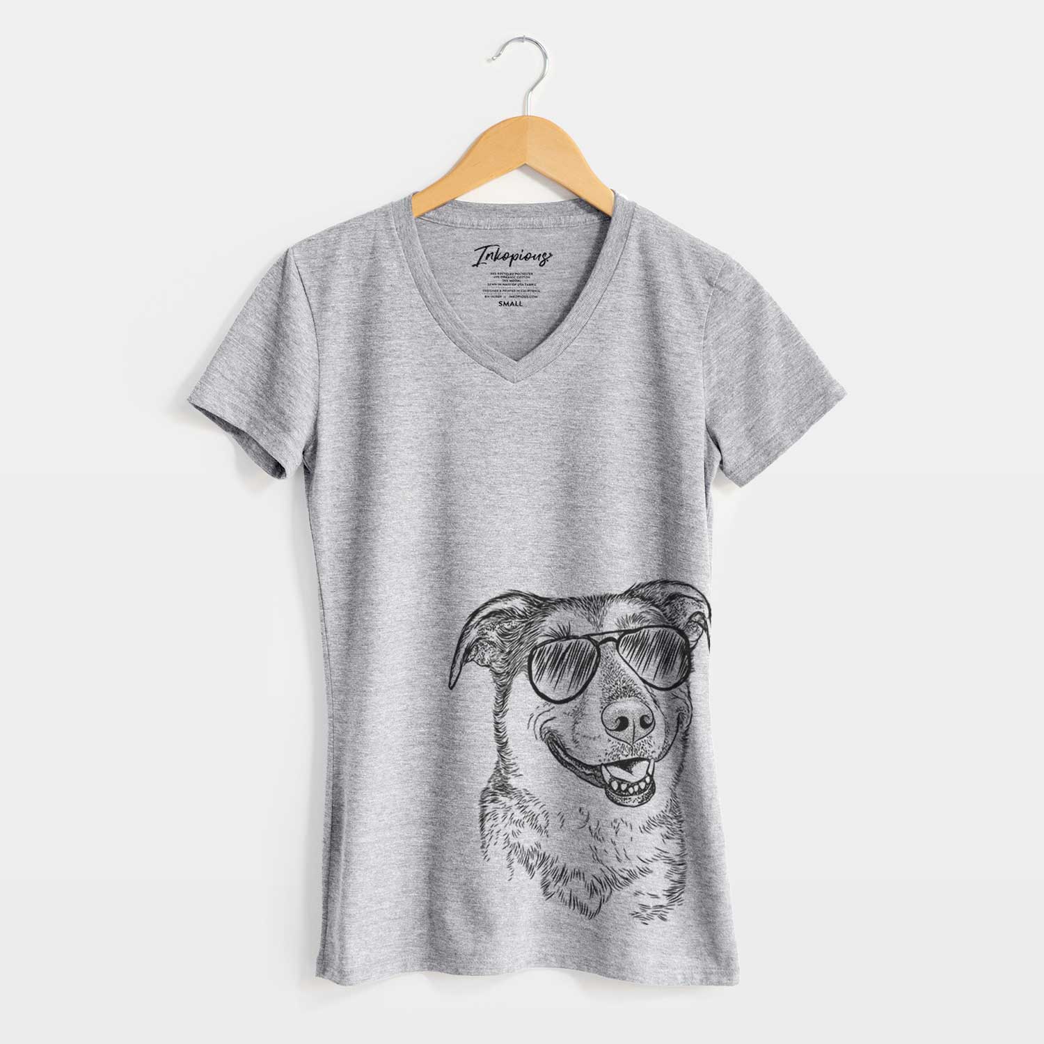 Aviator Pippin the Shepherd Mix - Women's V-neck Shirt
