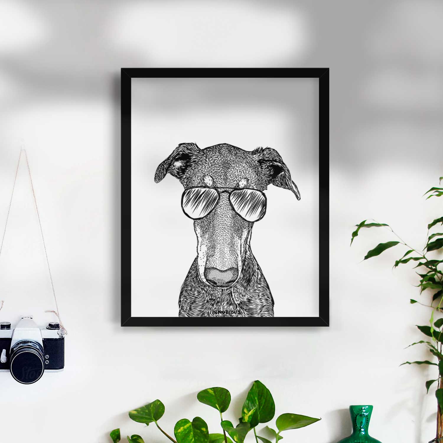 Princess Fiona the Doberman Pinscher Art Print