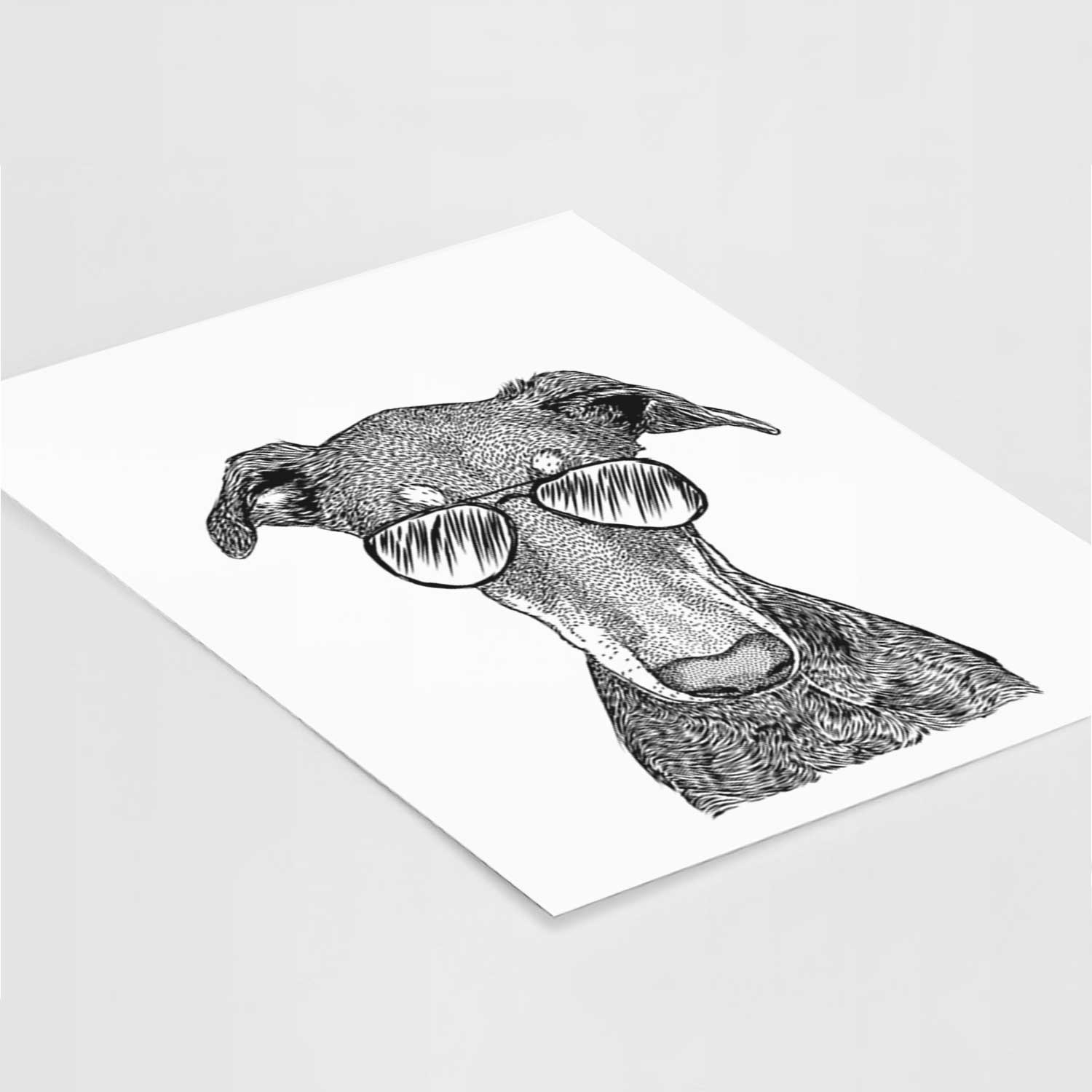 Princess Fiona the Doberman Pinscher Art Print