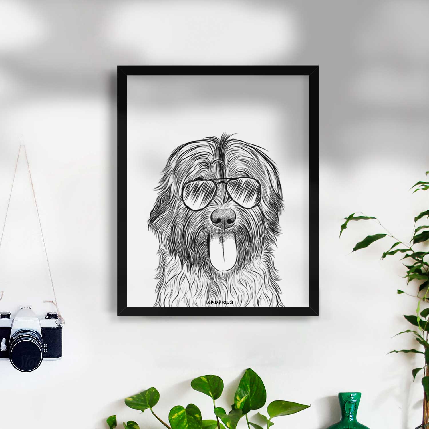Puig the Catalan Sheepdog Art Print