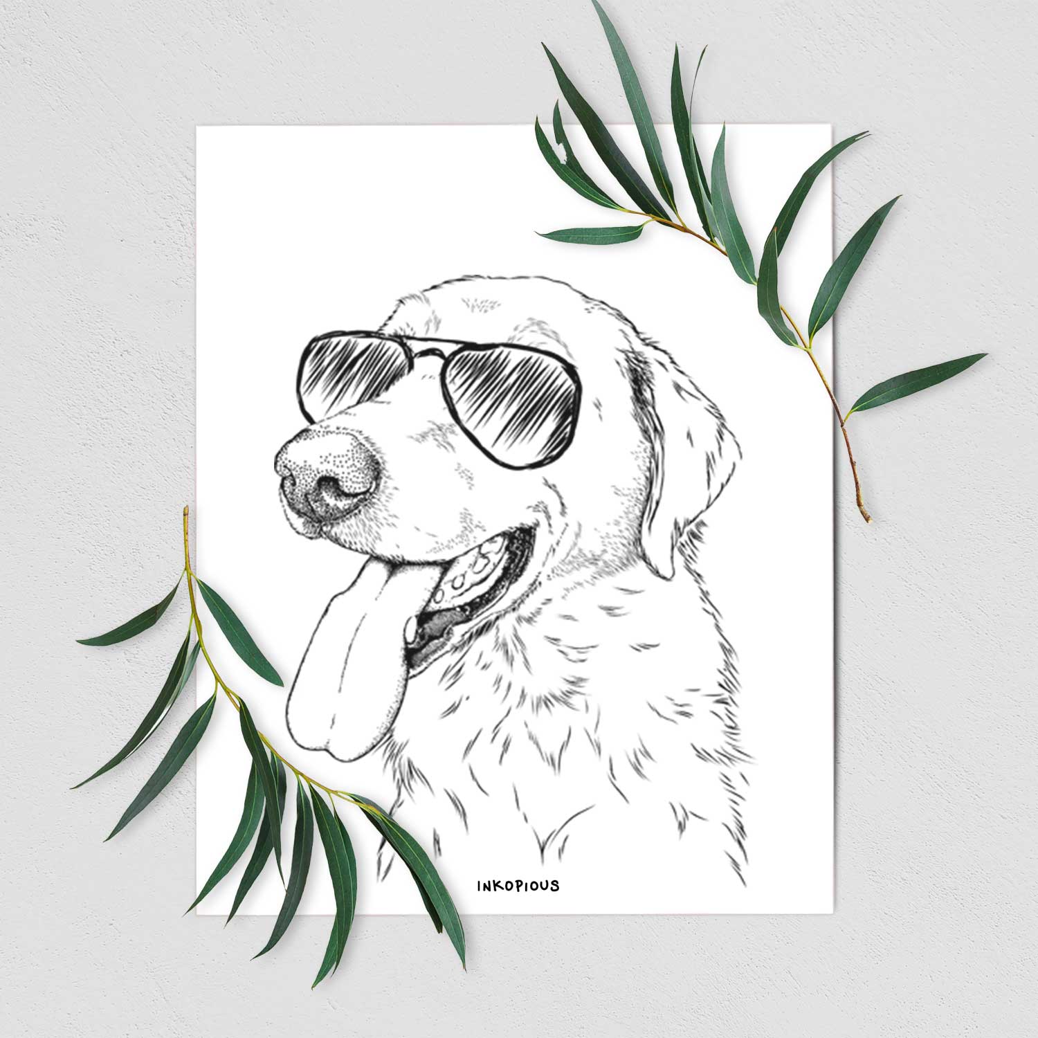 Purl the British Lab Art Print