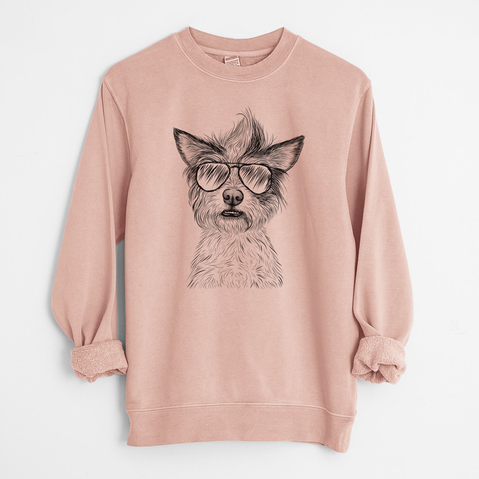Aviator Quigley the Mixed Breed - Unisex Pigment Dyed Crew Sweatshirt