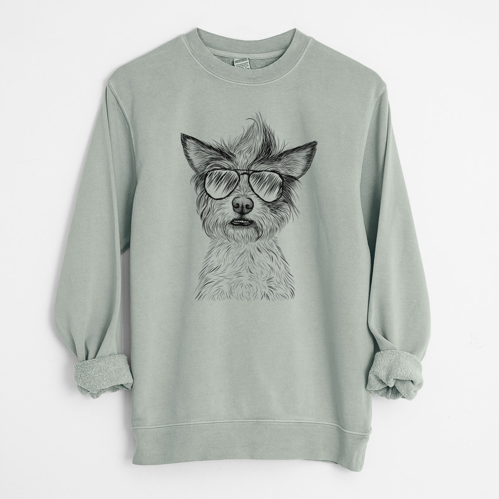 Aviator Quigley the Mixed Breed - Unisex Pigment Dyed Crew Sweatshirt