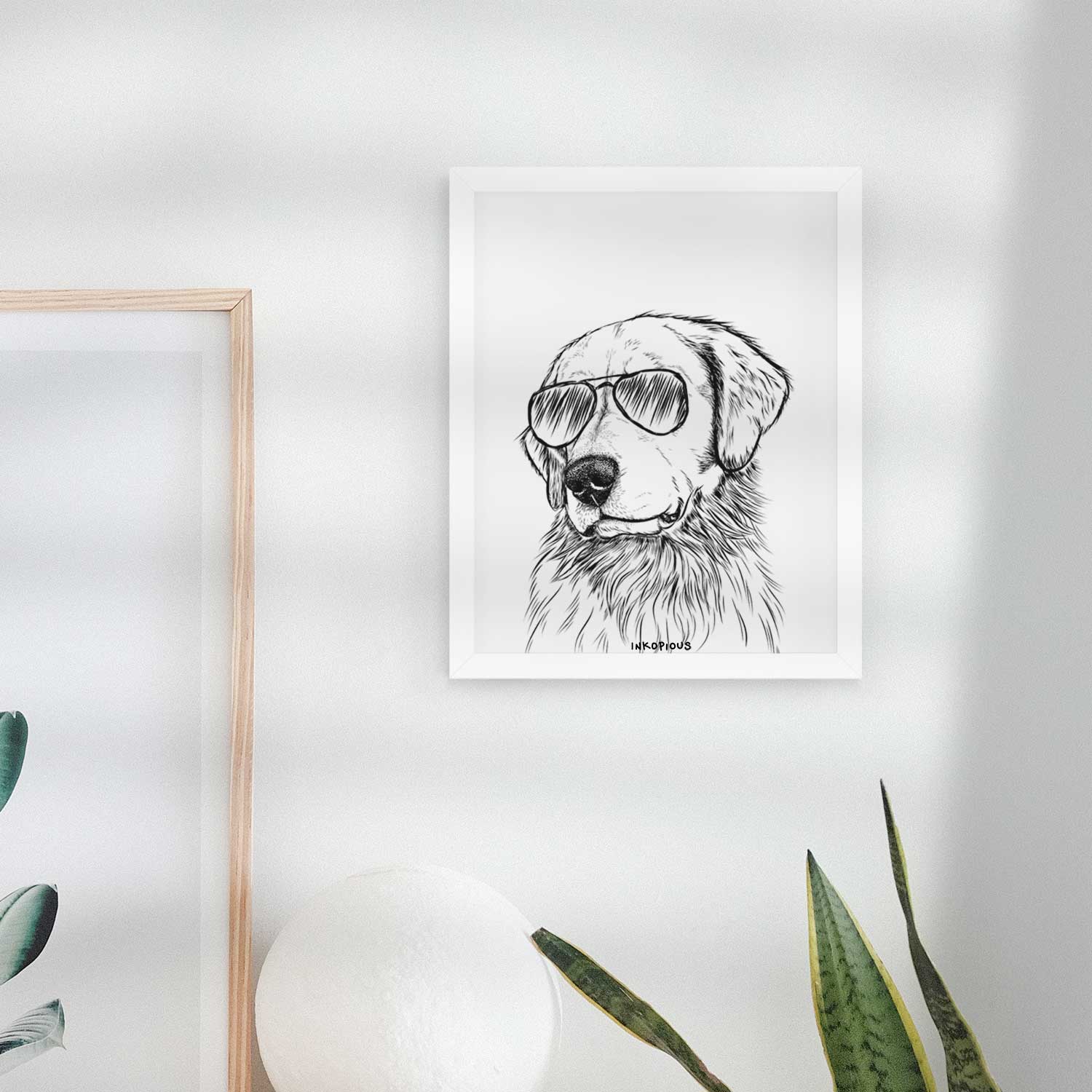 Quinn the Golden Retriever Art Print