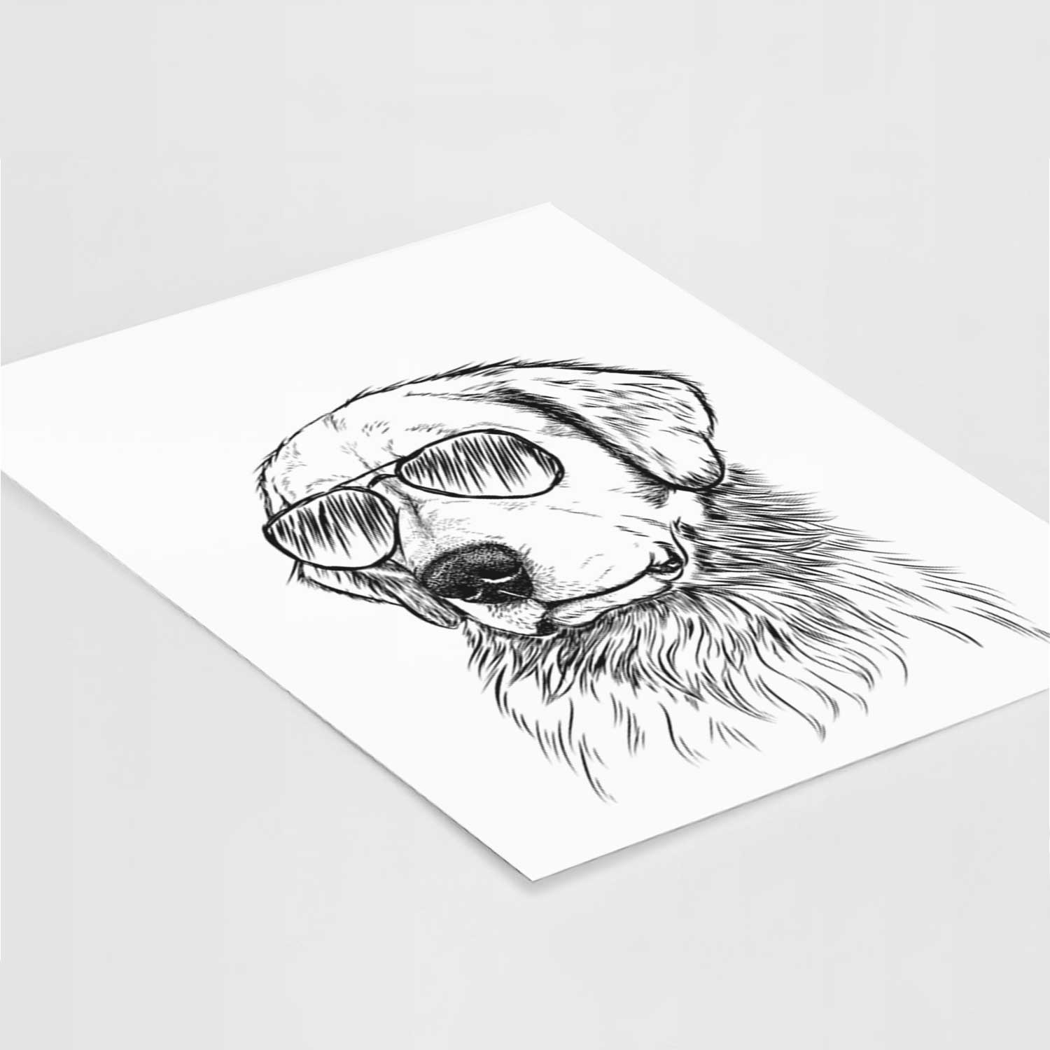 Quinn the Golden Retriever Art Print