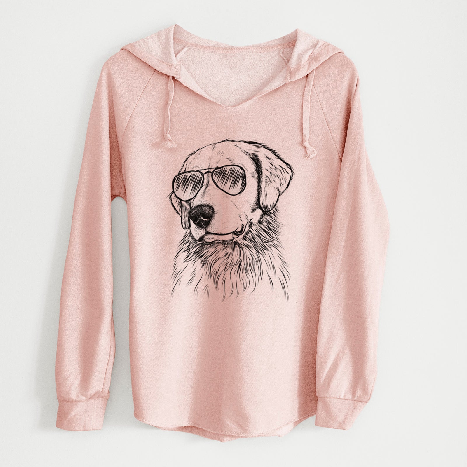 Aviator Quinn the Golden Retriever - Cali Wave Hooded Sweatshirt