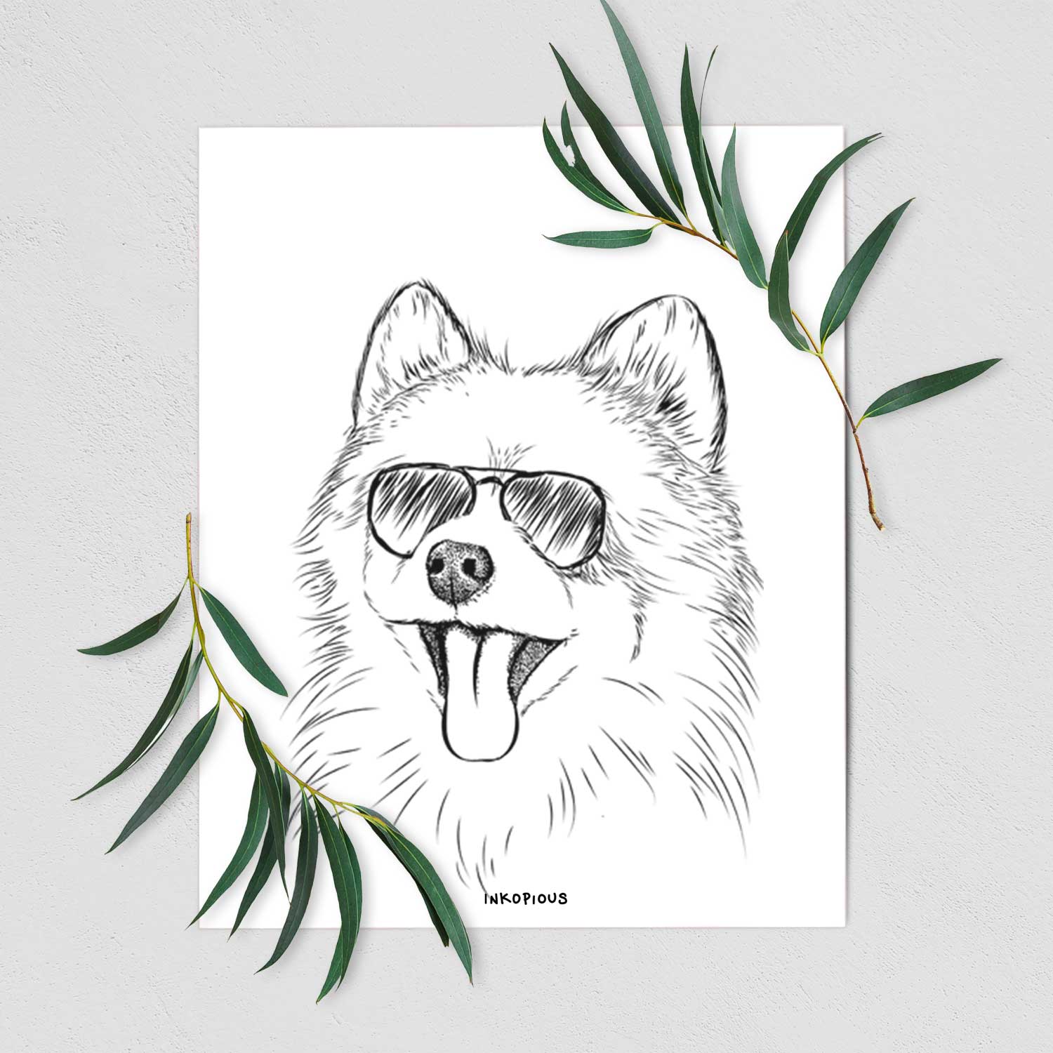 Quinn the Pomeranian Art Print