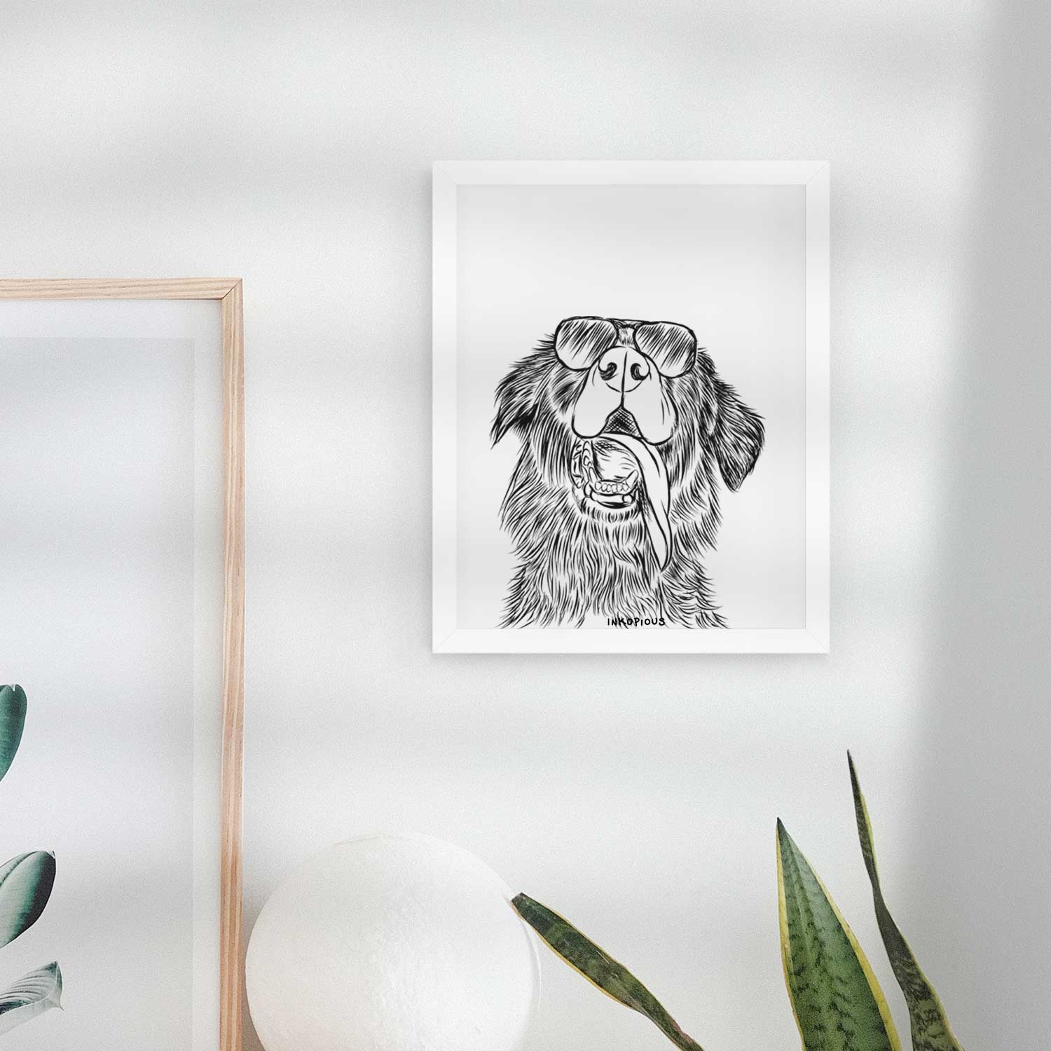 Quint the Mixed Breed Art Print