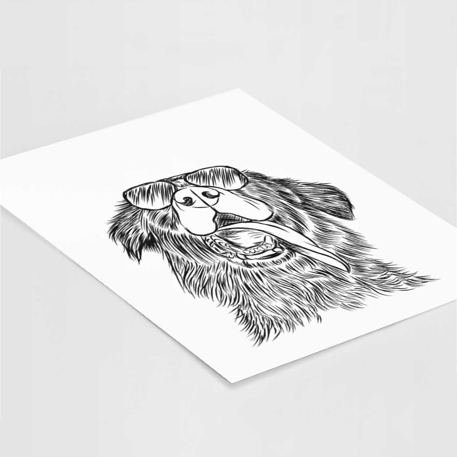 Quint the Mixed Breed Art Print