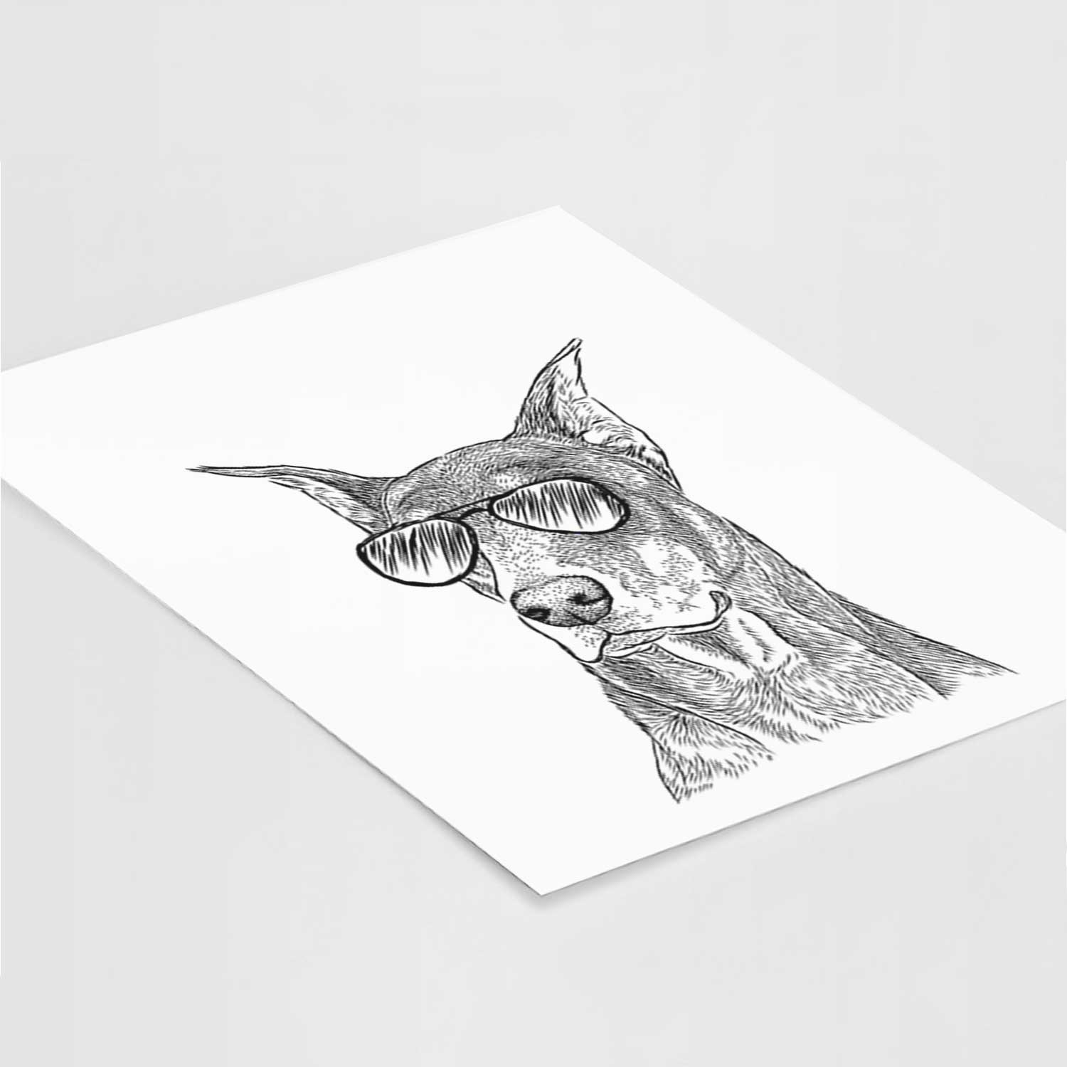 RJ the Doberman Pinscher Art Print